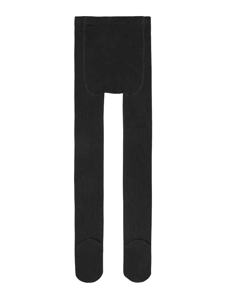 name it - NKNPANTYHOSE RIB 2P NOOS - strømpebukser - black - 2