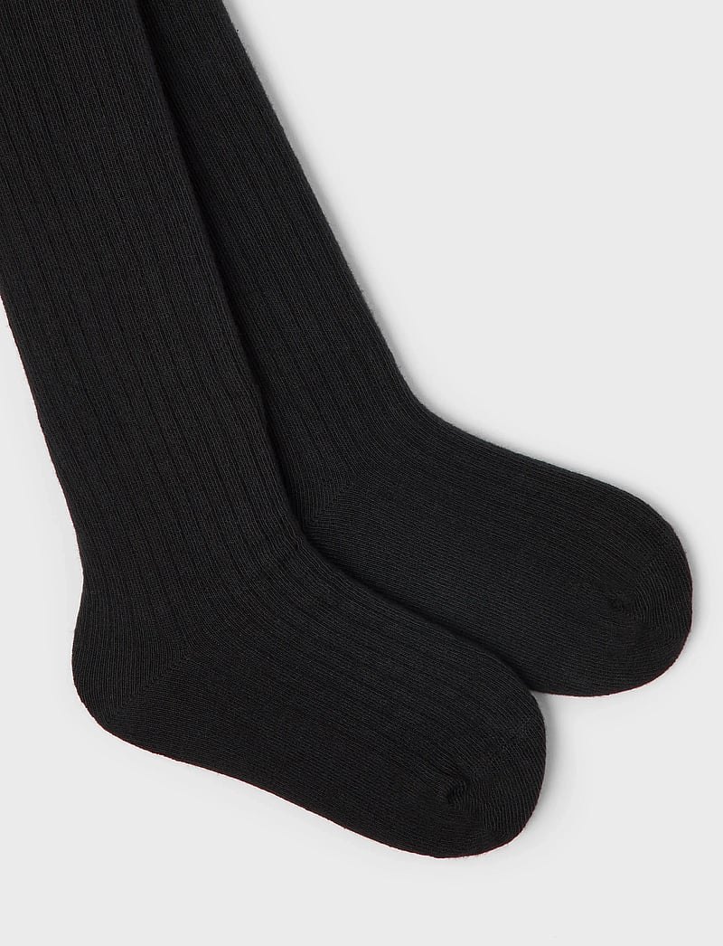 name it - NKNPANTYHOSE RIB 2P NOOS - strømpebukser - black - 4