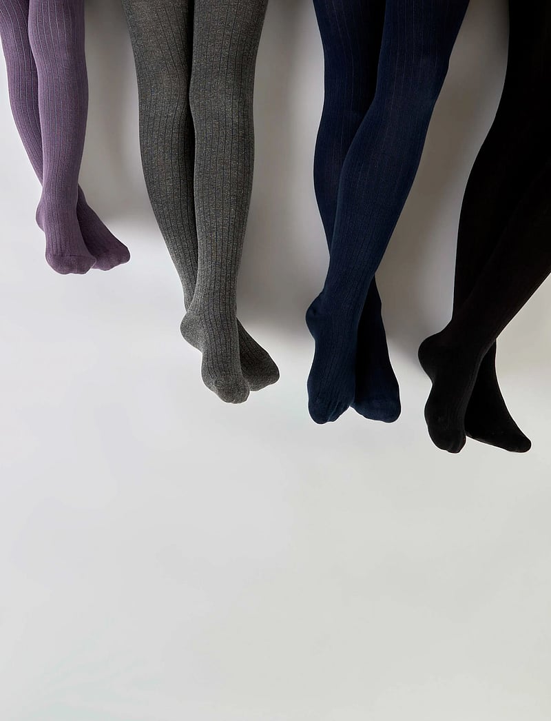 name it - NKNPANTYHOSE RIB 2P NOOS - strømpebukser - black - 5