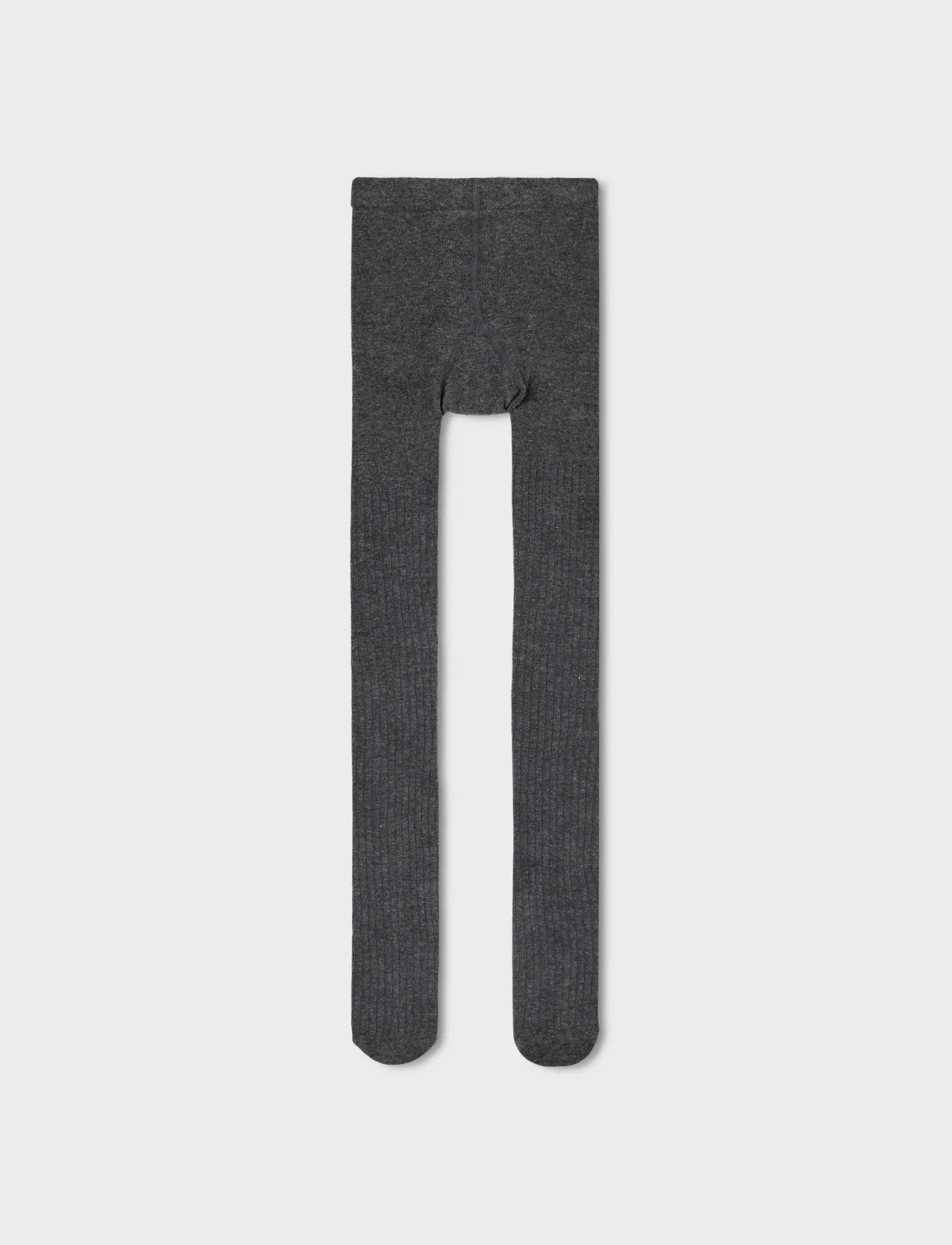 name it - NKNPANTYHOSE RIB 2P NOOS - sukkpüksid - dark grey melange - 4