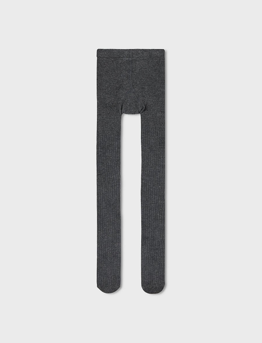 name it - NKNPANTYHOSE RIB 2P NOOS - strumpfhosen - dark grey melange - 4