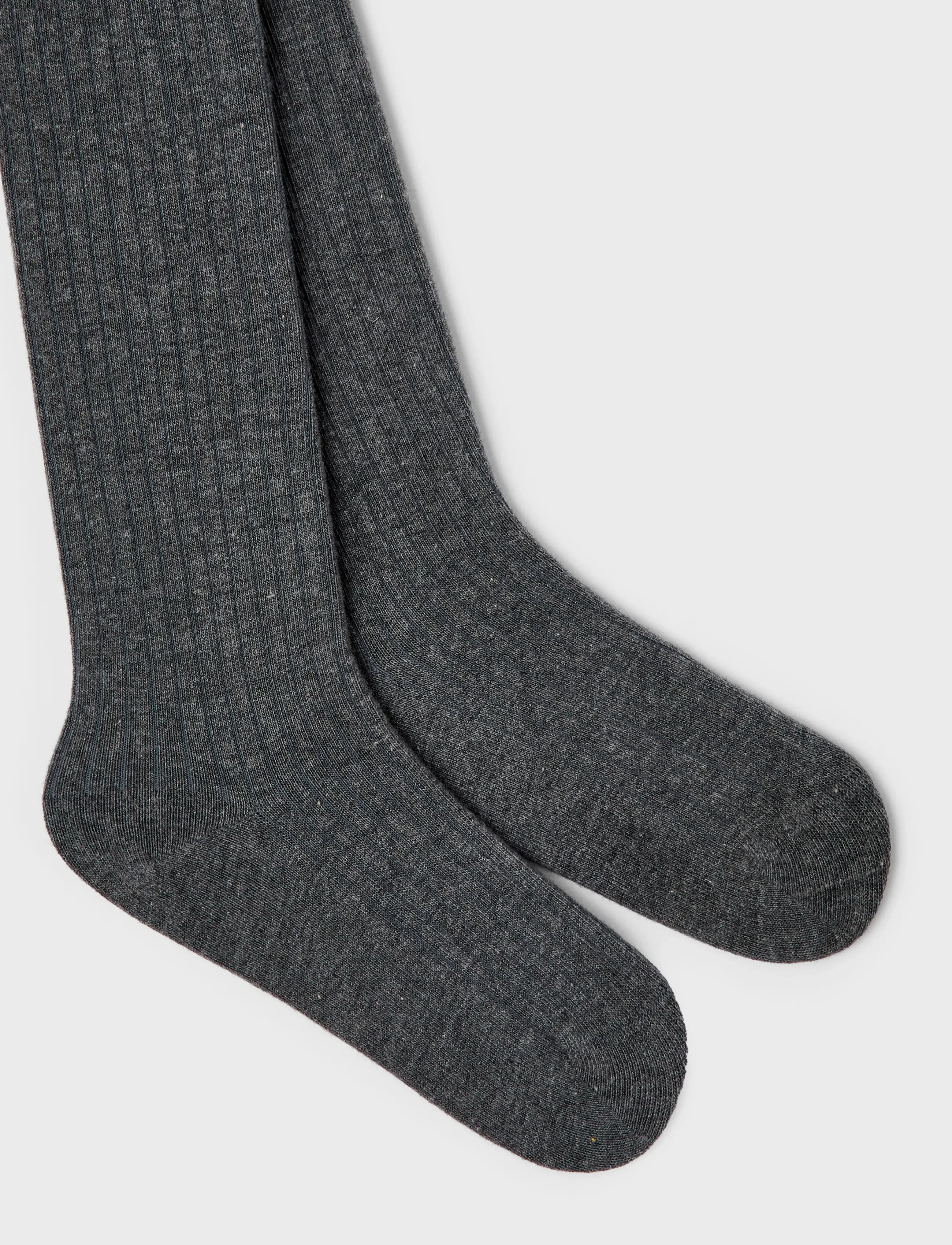 name it - NKNPANTYHOSE RIB 2P NOOS - sukkpüksid - dark grey melange - 5