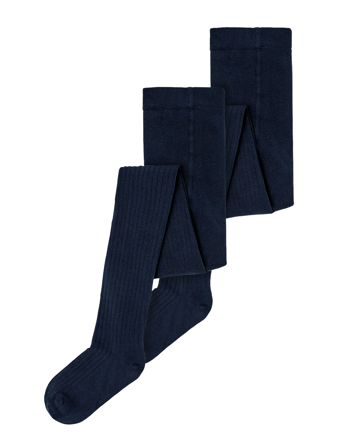 Dark Sapphire Rib Strømpebukse 2-pakning Noos str. 86/92