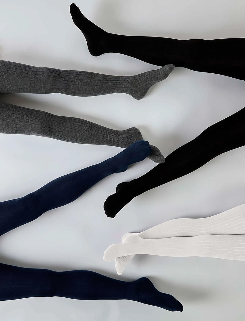 name it - NKNPANTYHOSE RIB 2P NOOS - strømpebukser - dark sapphire - 3