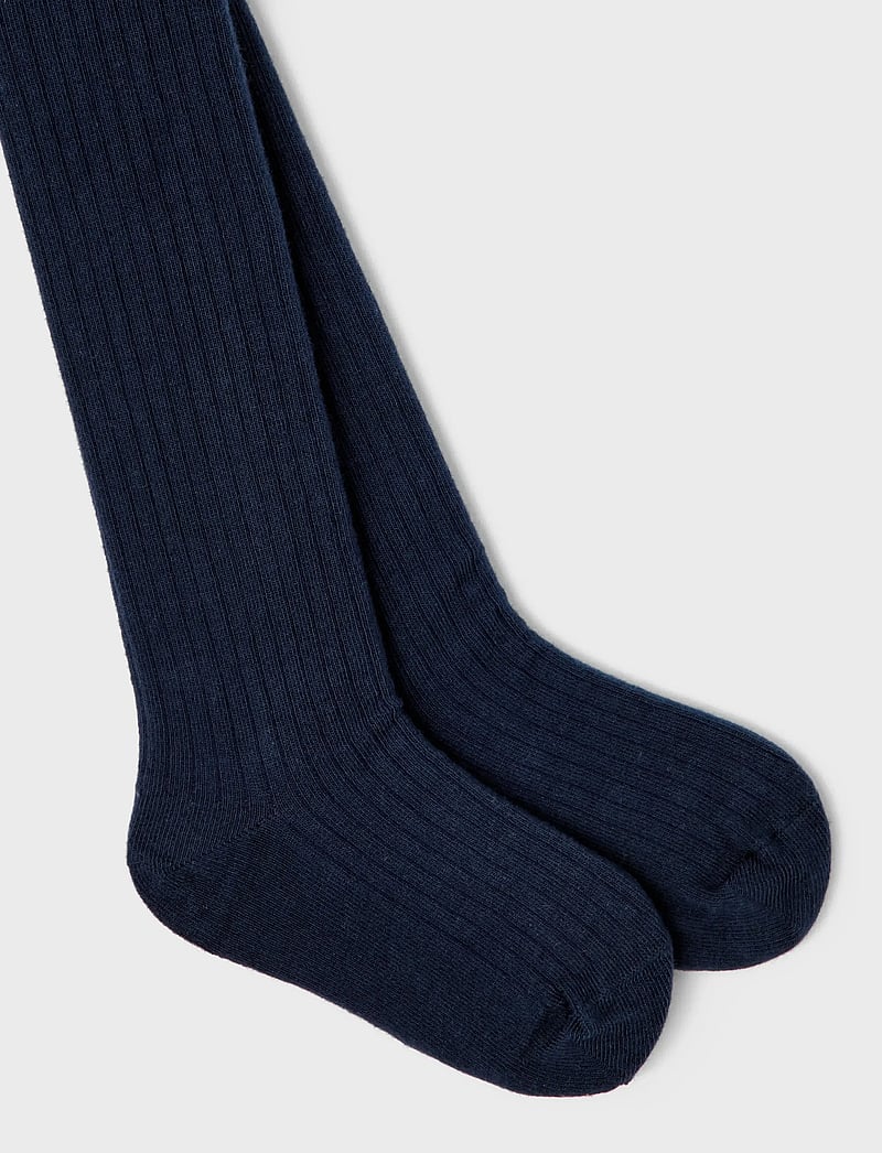 name it - NKNPANTYHOSE RIB 2P NOOS - strømpebukser - dark sapphire - 4