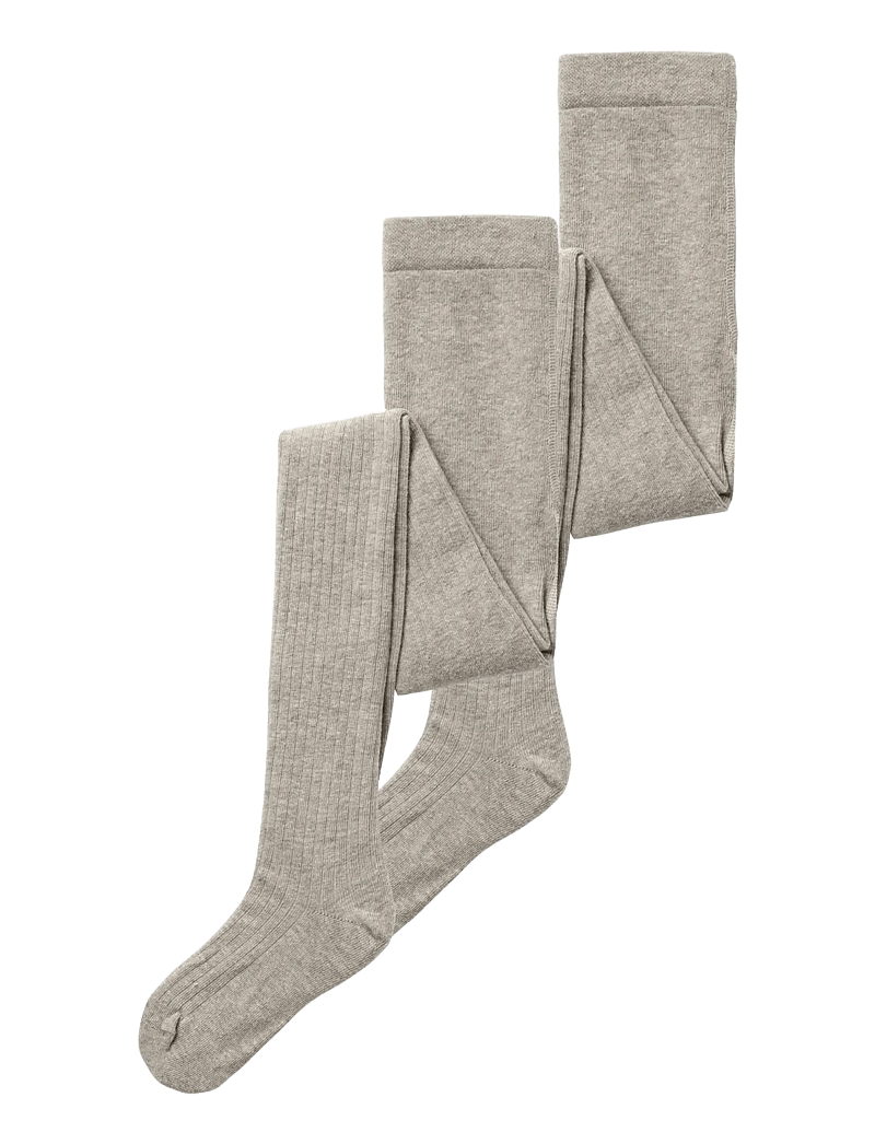 name it - NKNPANTYHOSE RIB 2P NOOS - strømpebukser - pure cashmere - 0