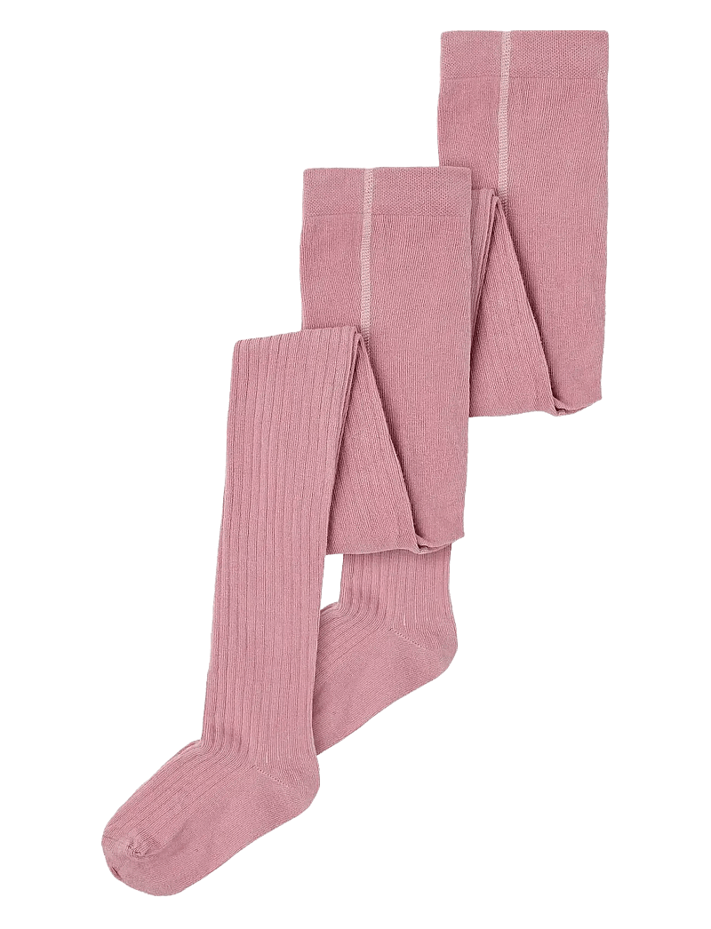 name it - NKNPANTYHOSE RIB 2P NOOS - strømpebukser - wistful mauve - 0