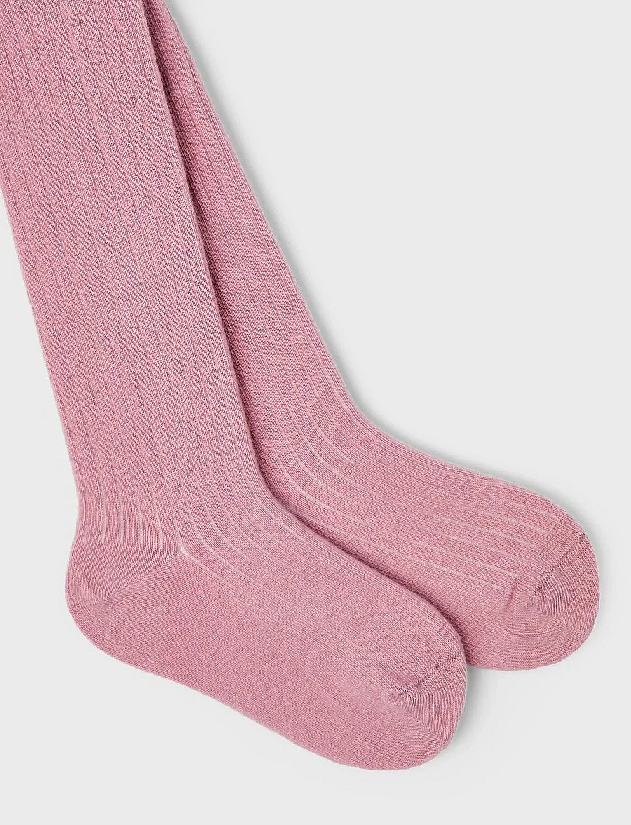 name it - NKNPANTYHOSE RIB 2P NOOS - strumpfhosen - wistful mauve - 3