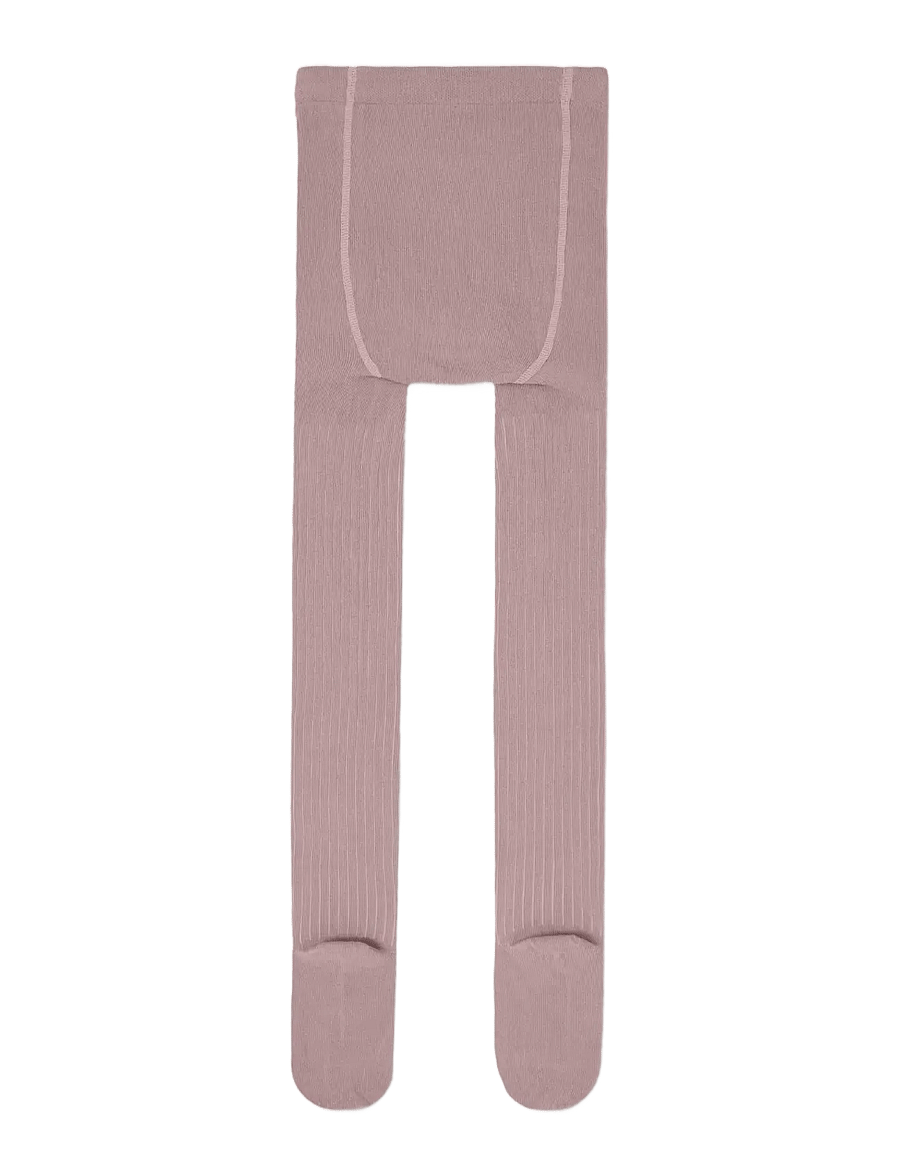 name it - NKNPANTYHOSE RIB 2P NOOS - strømpebukser - woodrose - 1