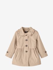 name it - NMFMADELIN TRENCH COAT - white pepper - 0