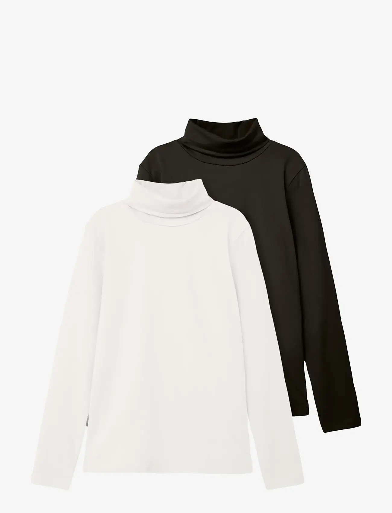 name it - NKNVIGGO 2P LS SLIM ROLLNECK O NOOS - turtlenecks - white alyssum - 0