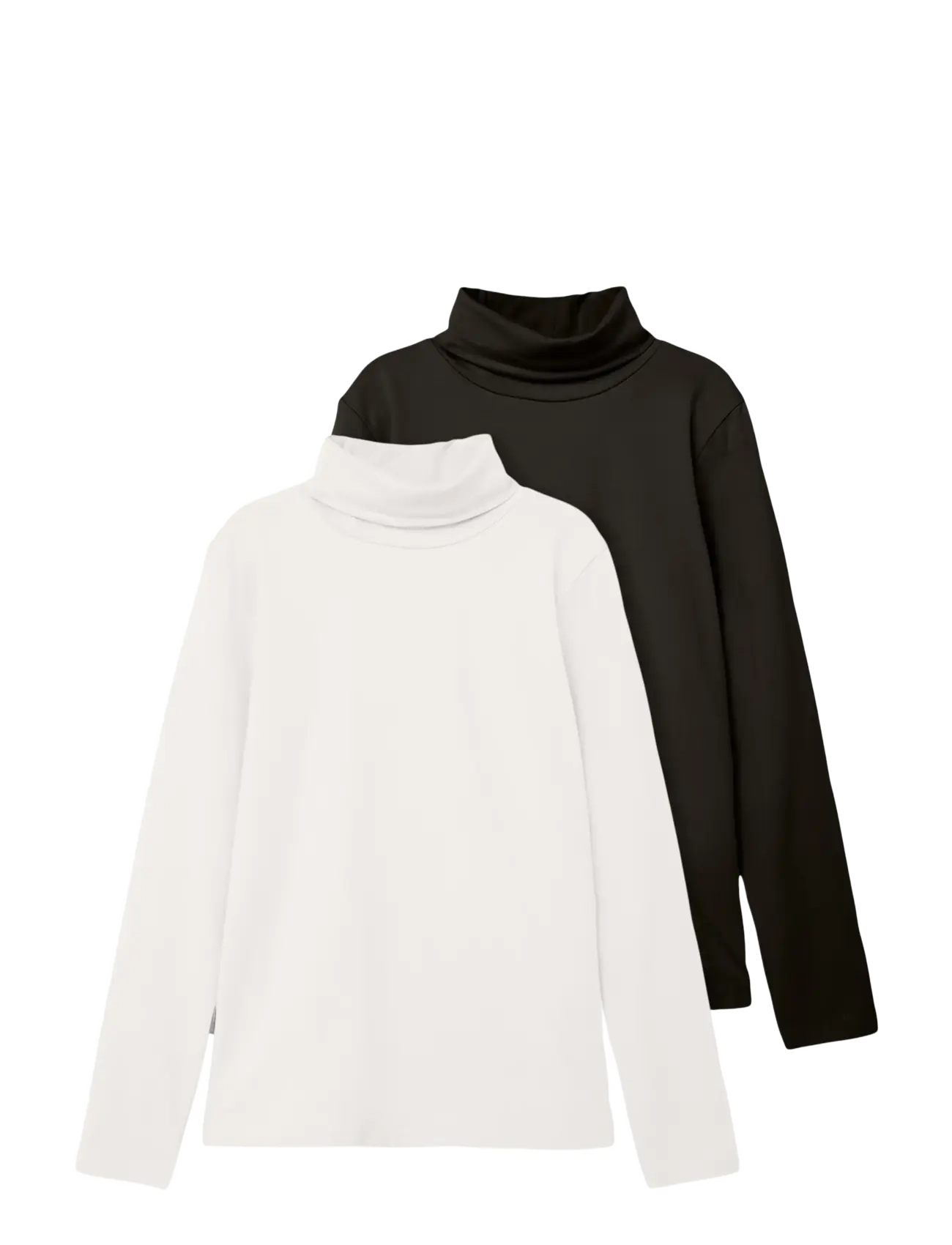 name it NKNVIGGO 2P LS SLIM ROLLNECK O NOOS - Rullekraver - WHITE ALYSSUM / multi
