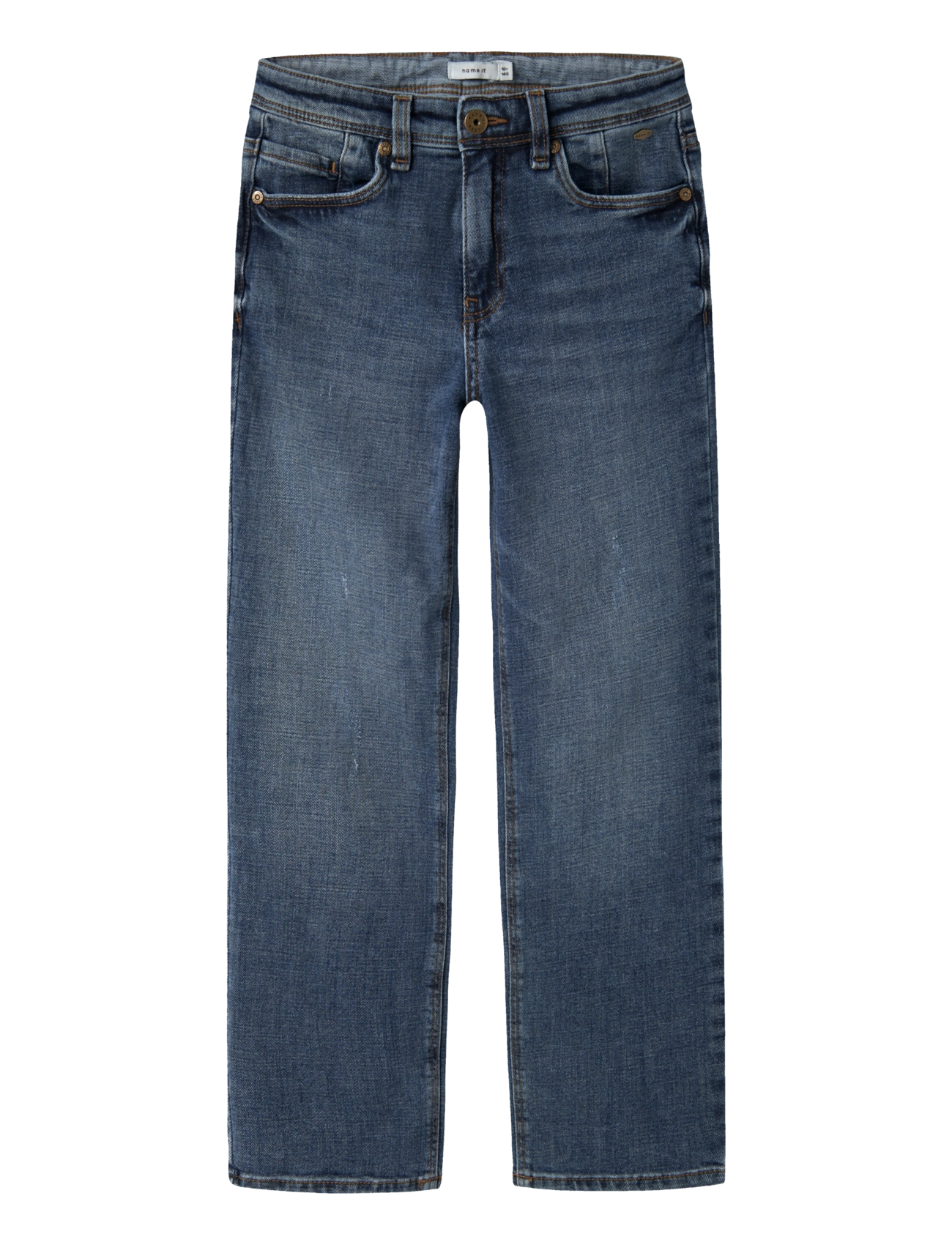 name it - NKMRYAN STRAIGHT C JEANS 2520-EL NOOS - regular piegriezuma džinsa bikses - dark blue denim - 1