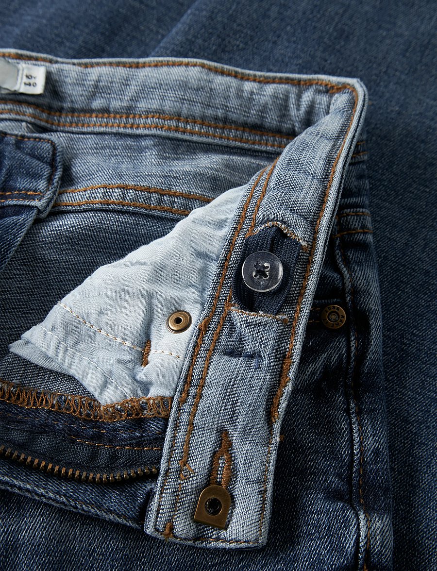 name it - NKMRYAN STRAIGHT CL JEANS 2520-EL NOOS - sirged teksad - dark blue denim - 5