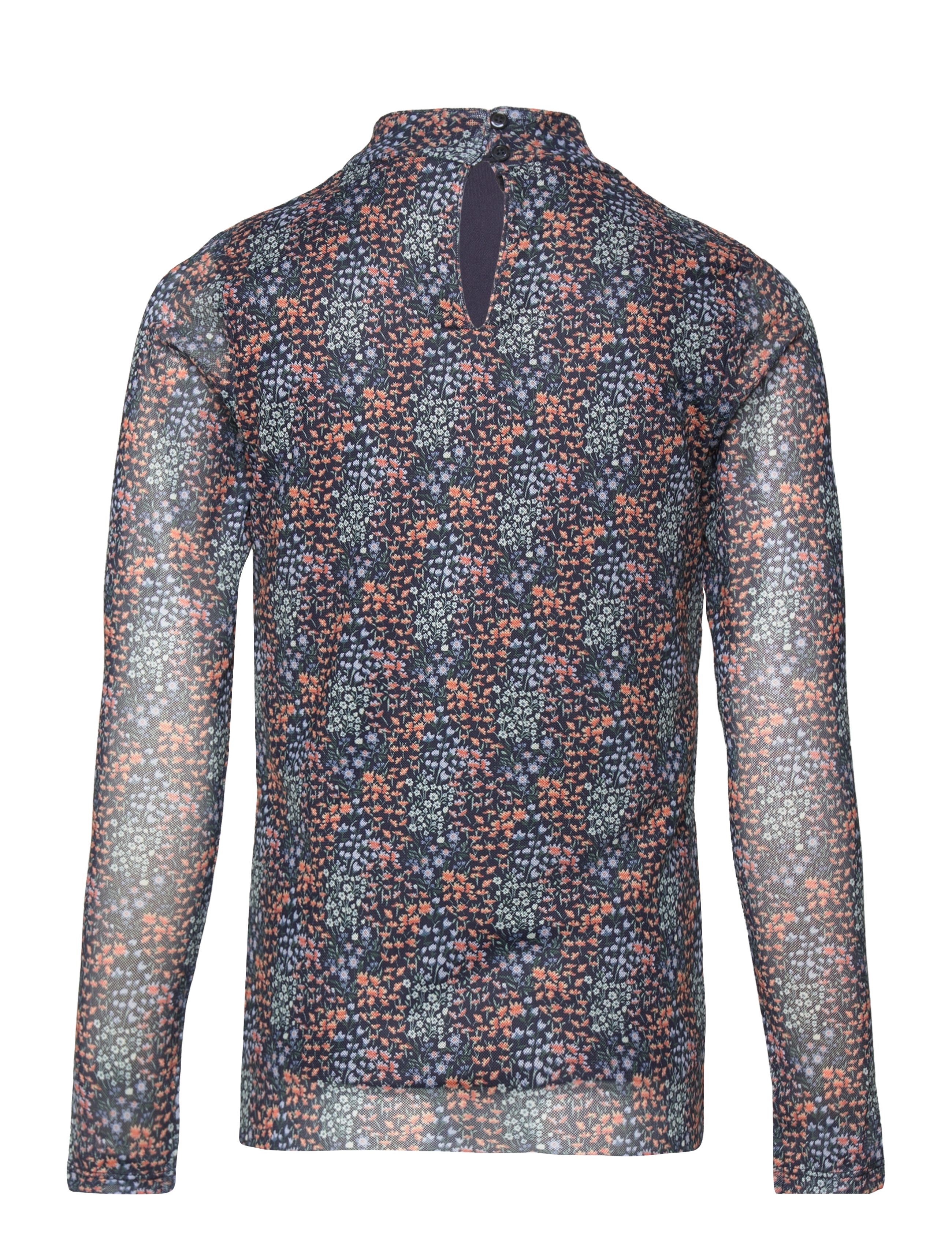 name it - NKFTIBINE LS SLIM HIGH NECK MESH TOP - dark sapphire - 1