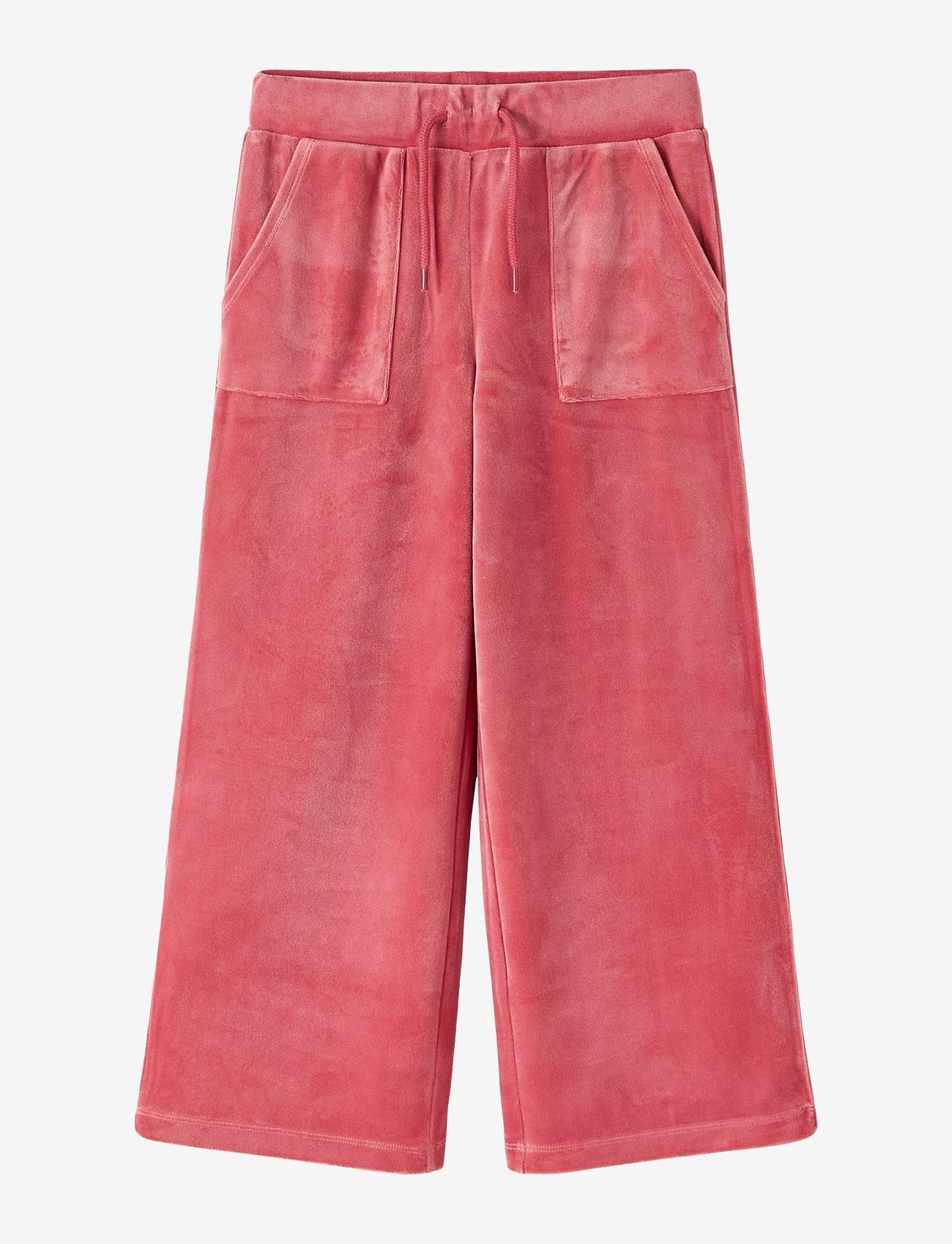 name it - NKFNARALONE VELOUR WIDE PANT - mauvewood - 0