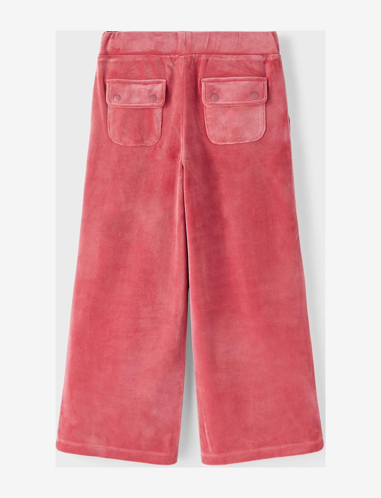 name it - NKFNARALONE VELOUR WIDE PANT - mauvewood - 1