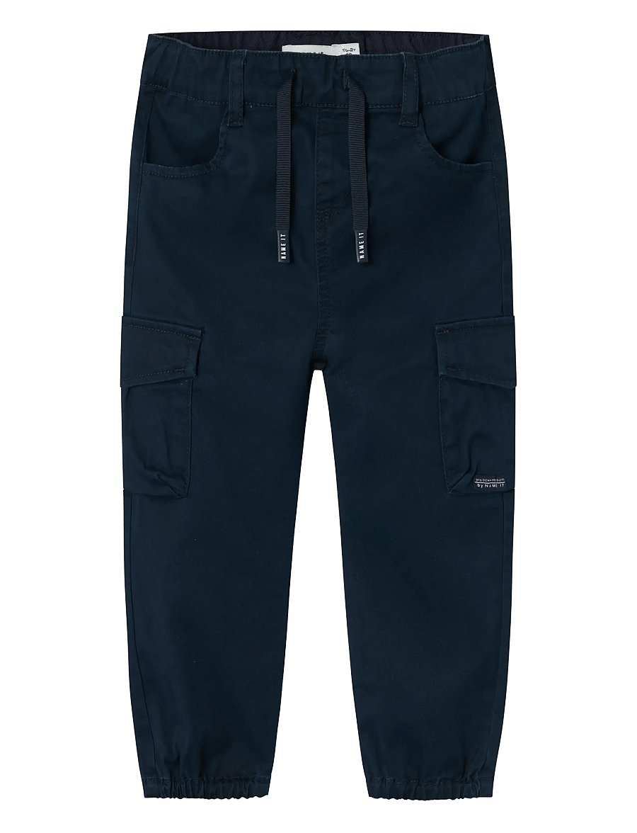 name it - NMMBEN CARGO R TWI PANT 1771-HI NOOS - cargo stila bikses - navy blazer - 1