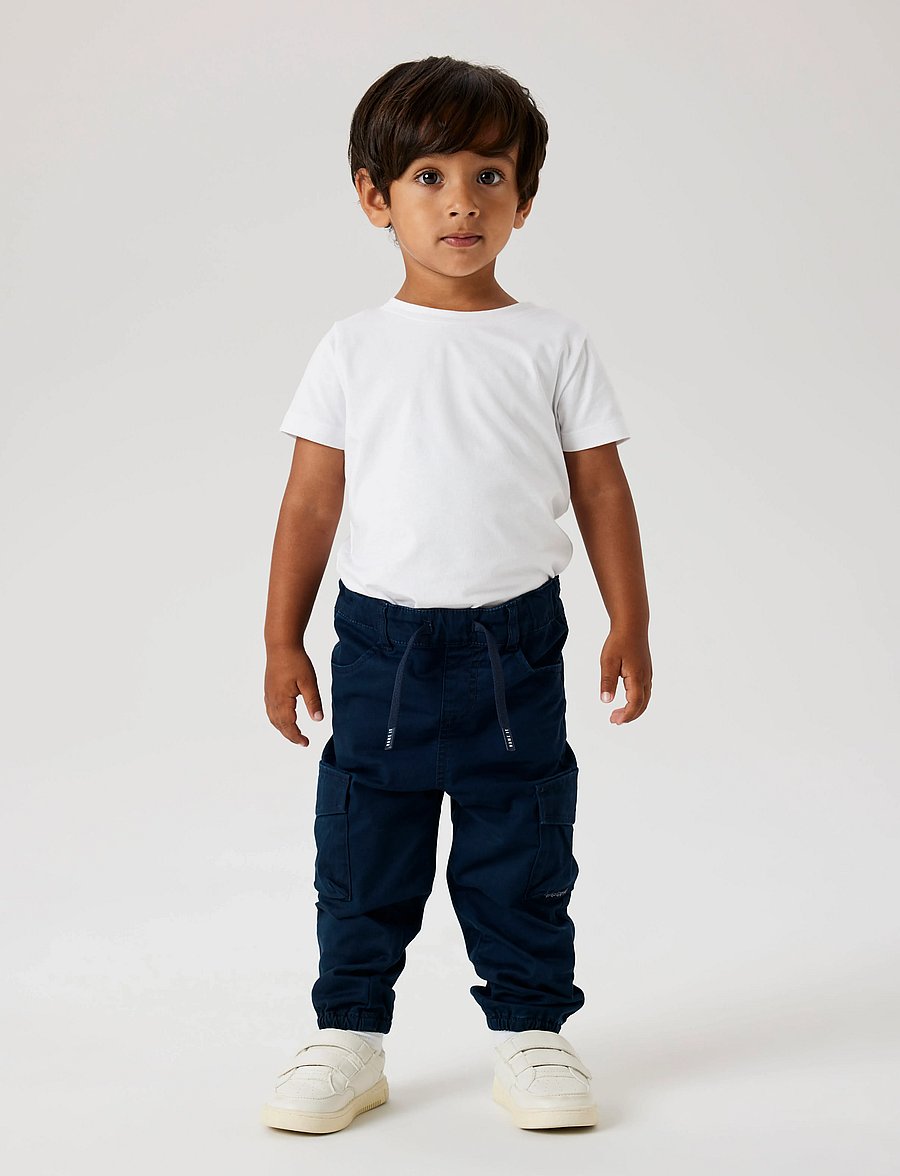 name it - NMMBEN CARGO R TWI PANT 1771-HI NOOS - cargo stila bikses - navy blazer - 0