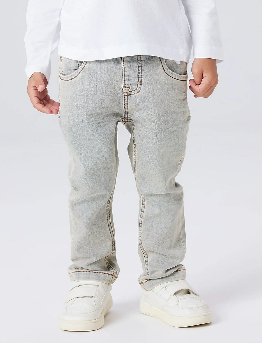name it - NMMRYAN SLIM SWE JEANS 2472-TH NOOS - regular jeans - vintage light blue denim - 0