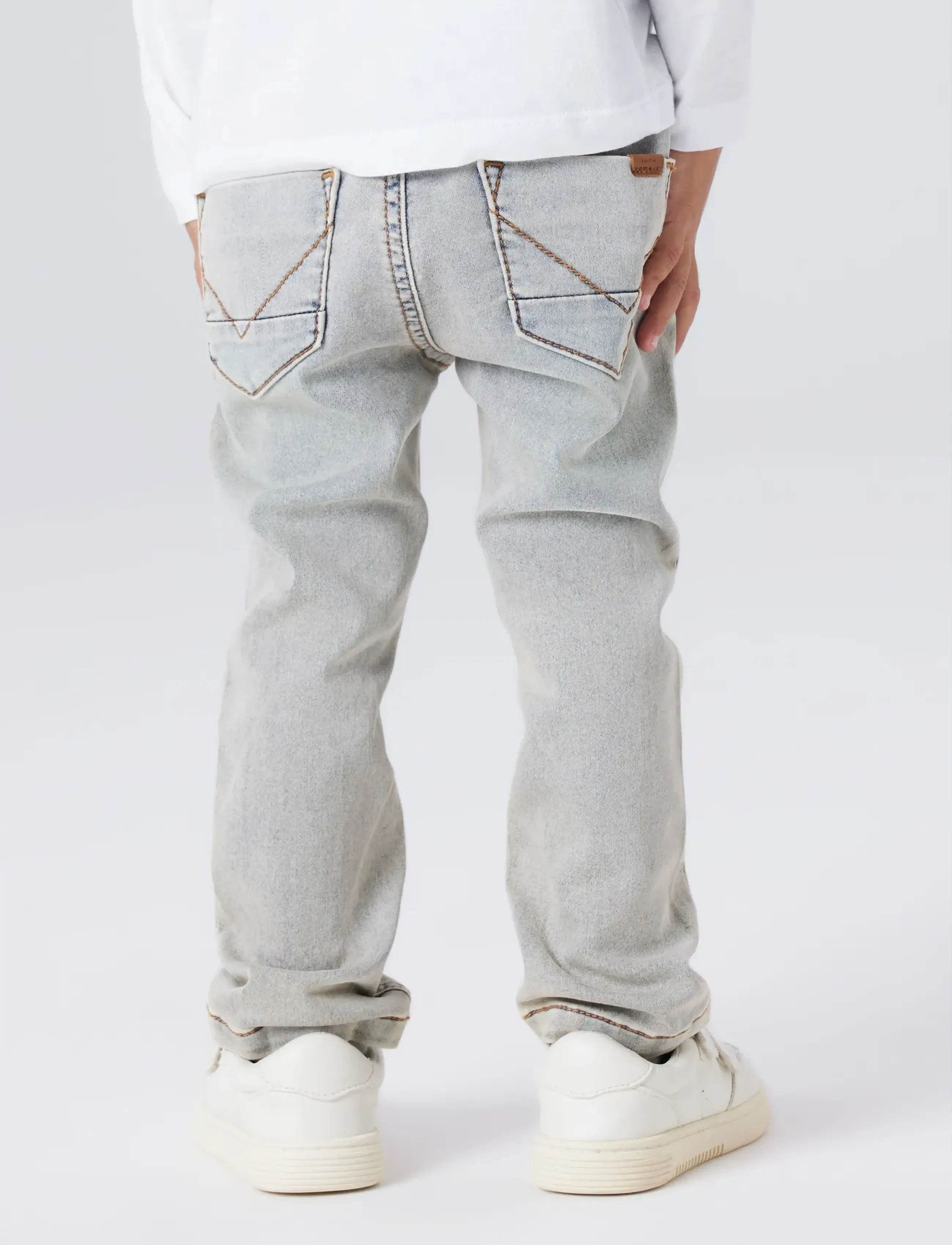 name it - NMMRYAN SLIM SWE JEANS 2472-TH NOOS - regular jeans - vintage light blue denim - 3
