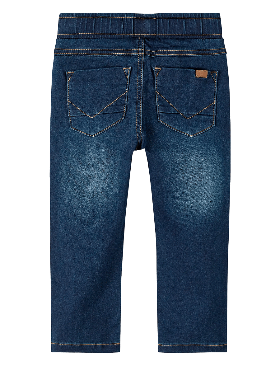name it - NMMRYAN SLIM SWE JEANS 2472-TH NOOS - gallabuxur - dark blue denim - 2