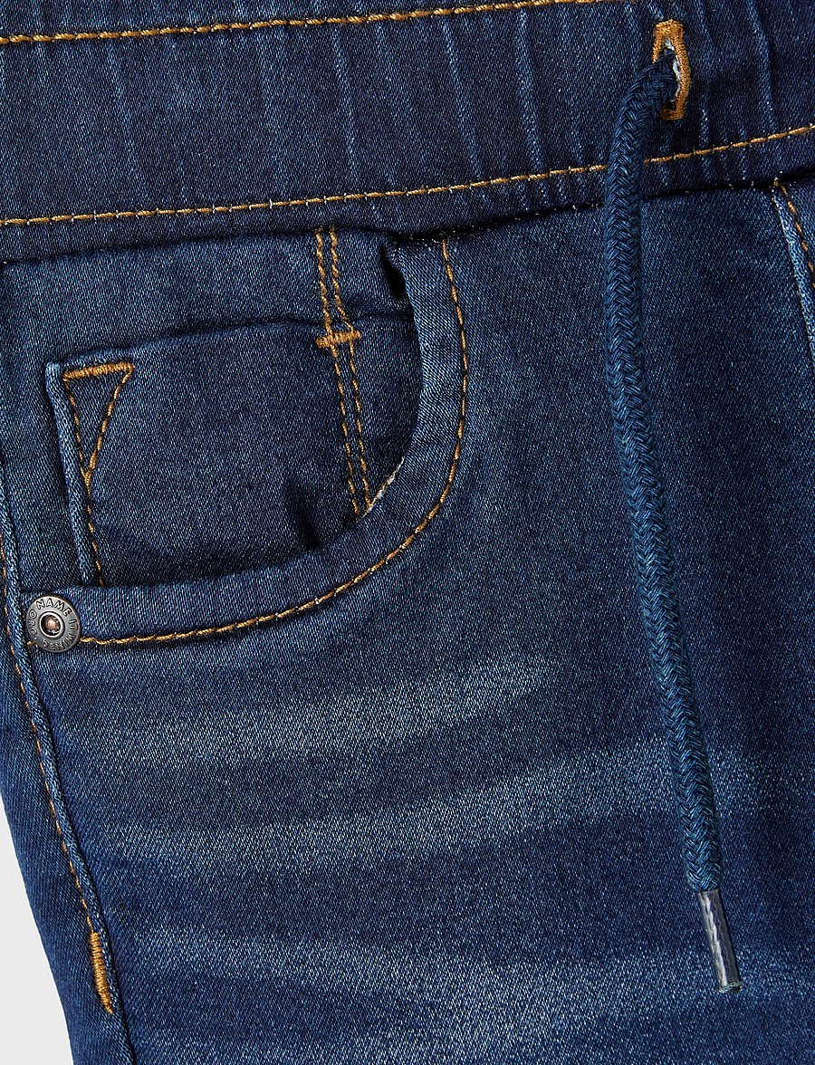 name it - NMMRYAN SLIM SWE JEANS 2472-TH NOOS - gallabuxur - dark blue denim - 5