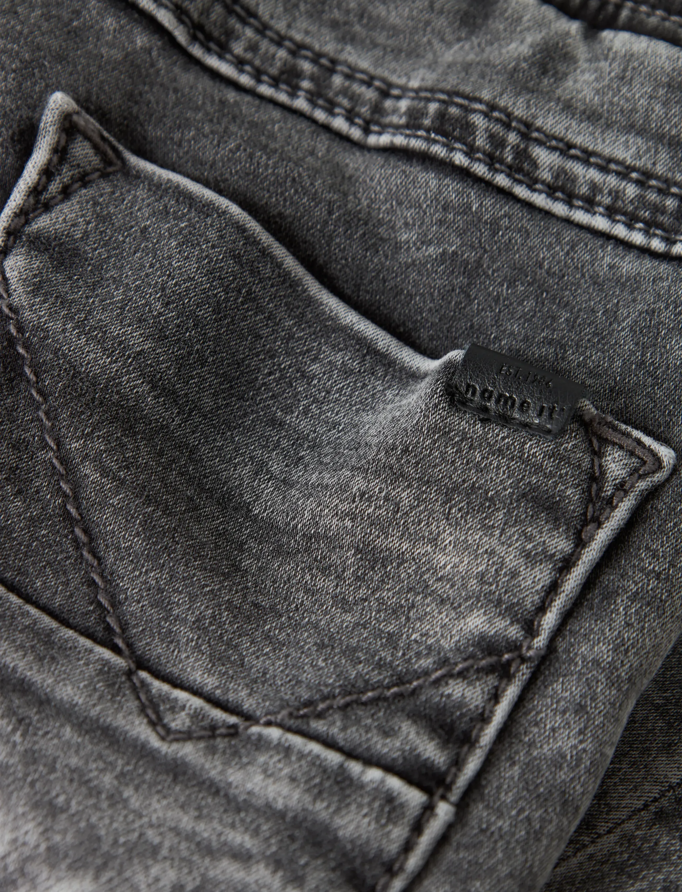 name it - NMMRYAN SLIM SWE JEANS 2472-TH NOOS - regular jeans - grey denim - 4