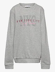 name it - NKFOSIGRID SWE BRU - sweatshirts - grey melange - 0