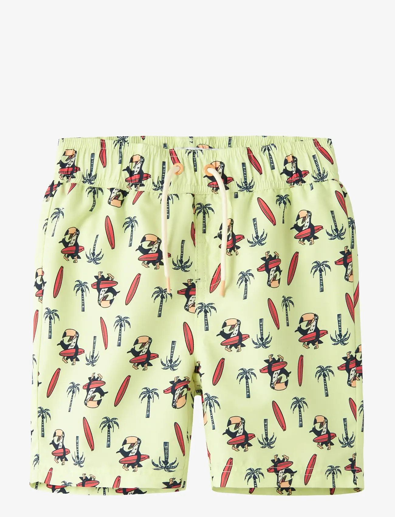 name it - NKMZADDI SWIM SHORTS BOX - ujumispüksid - lime cream - 0