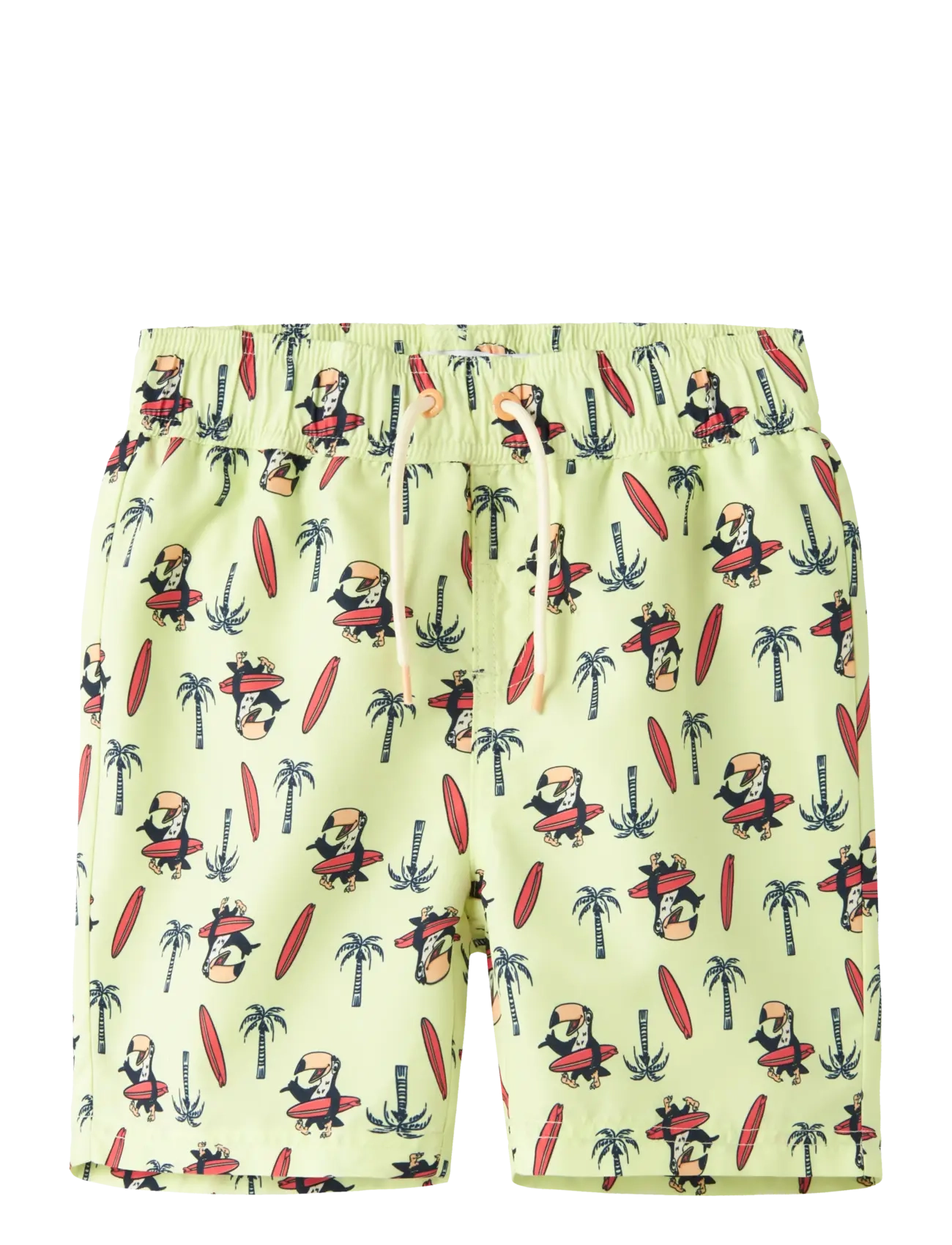 name it NKMZADDI SWIM SHORTS BOX - Riided - LIME CREAM / yellow