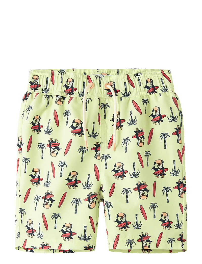 name it - NKMZADDI SWIM SHORTS BOX - ujumispüksid - lime cream - 0