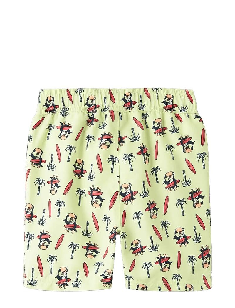 name it - NKMZADDI SWIM SHORTS BOX - ujumispüksid - lime cream - 1