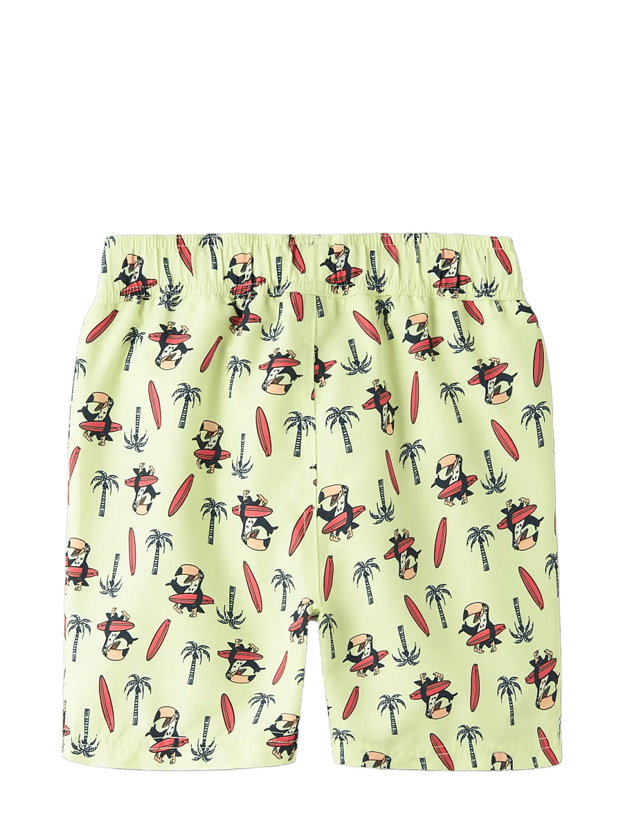 name it - NKMZADDI SWIM SHORTS BOX - ujumispüksid - lime cream - 1