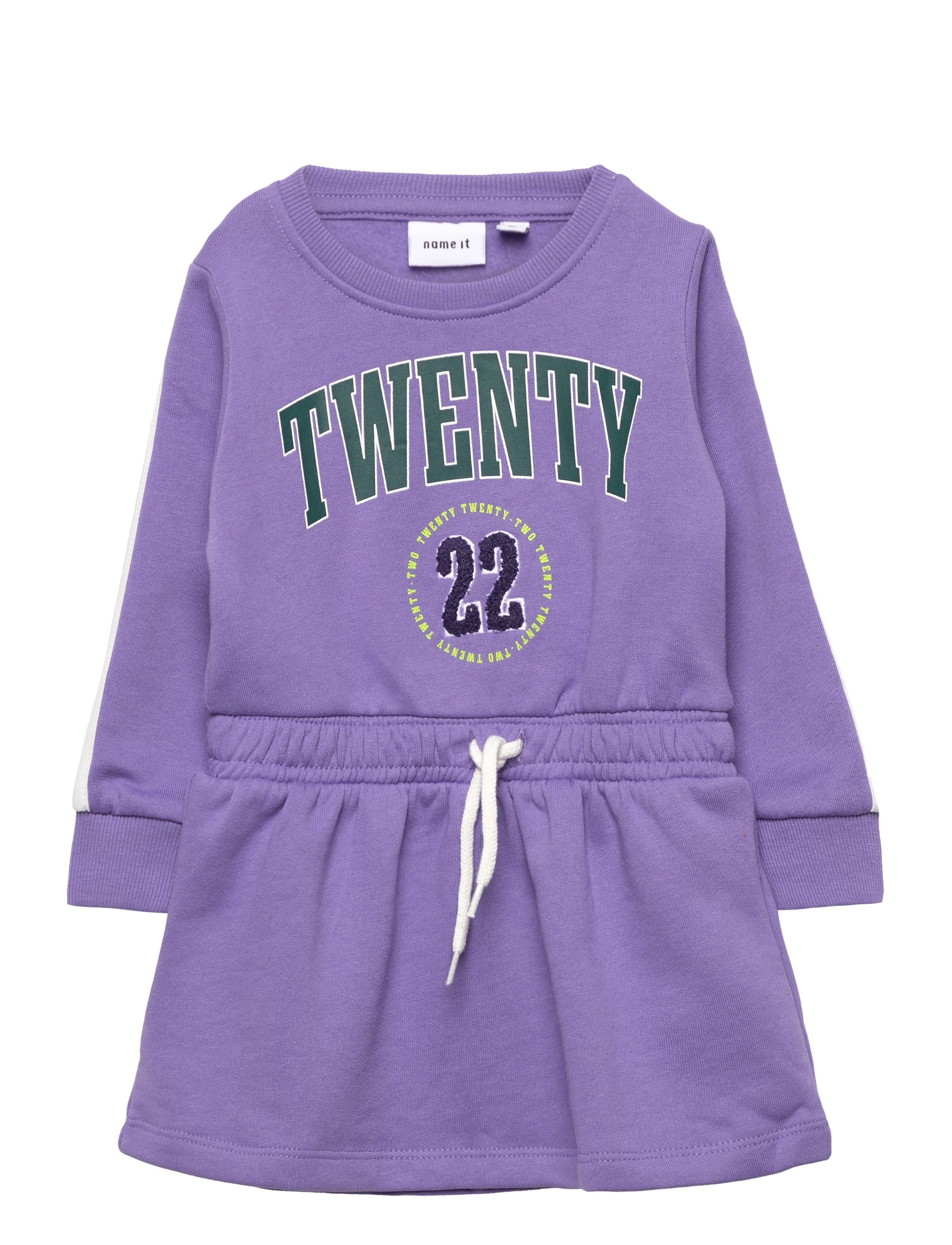 name it - NMFLEONOR LS SWE DRESS BRU - aster purple - 0