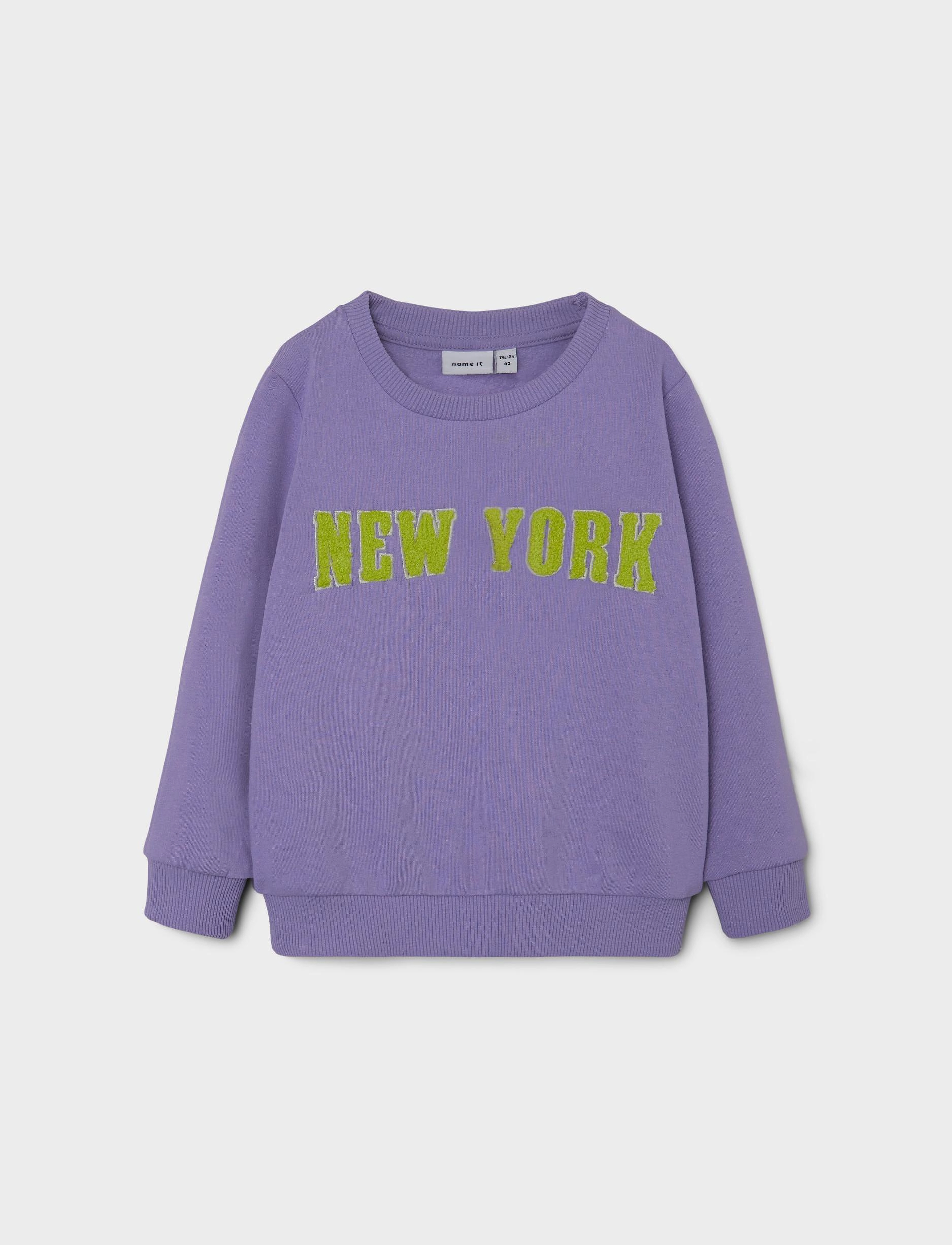 name it - NMFLOLA LS SWE BRU - aster purple - 2