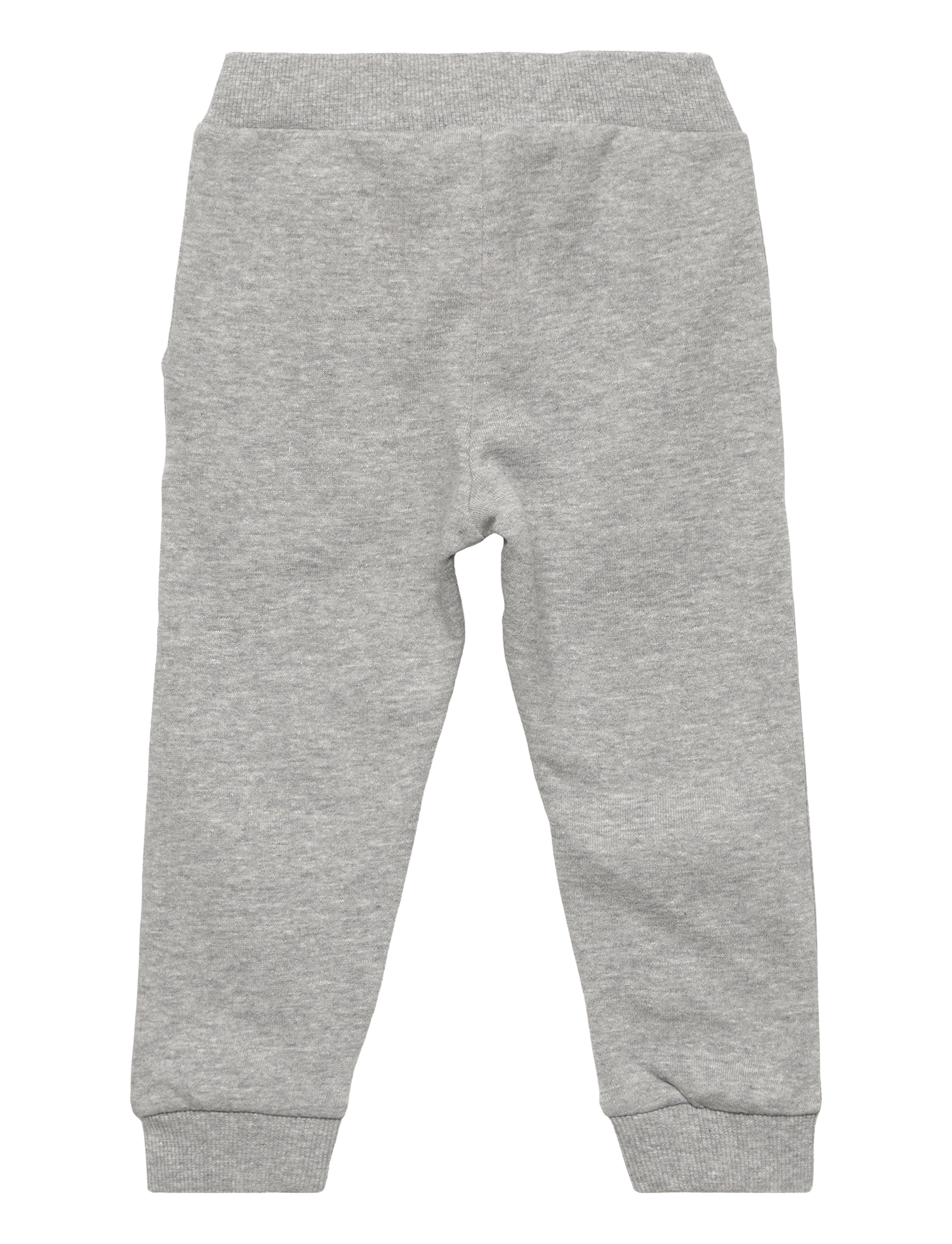 name it - NMMLAUGE SWE PANT BRU - grey melange - 1