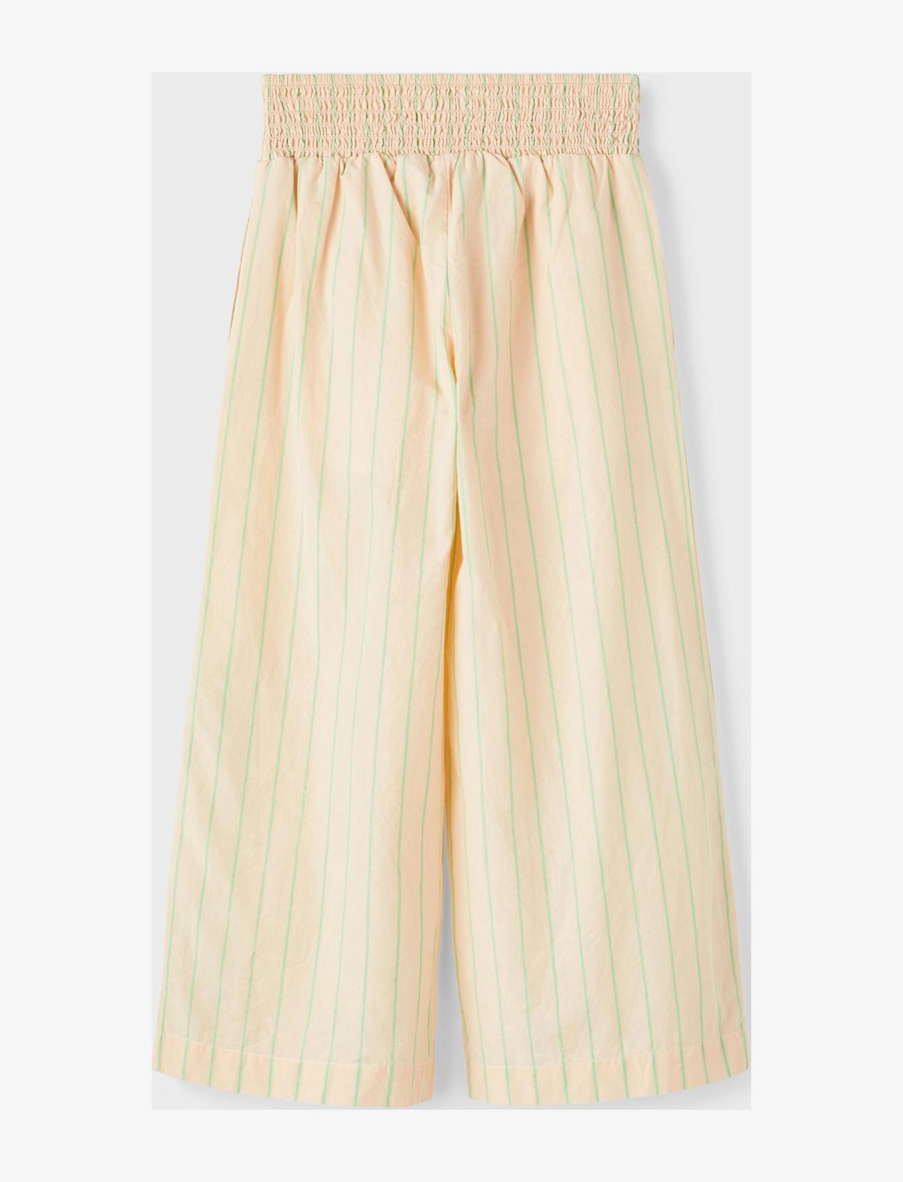 name it - NKFDISTRIPE WIDE PANT - crme de pche - 1