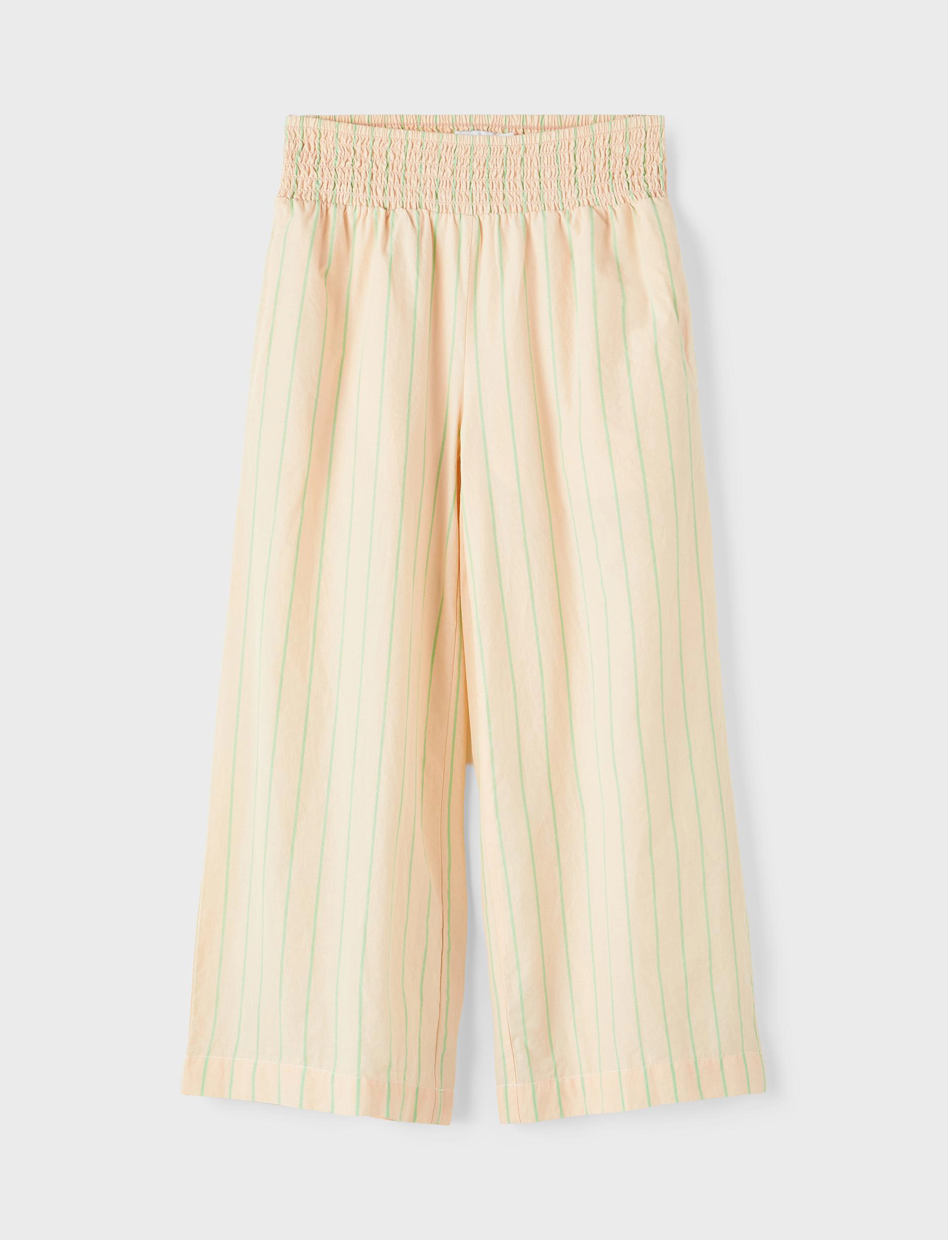 name it - NKFDISTRIPE WIDE PANT - crme de pche - 2