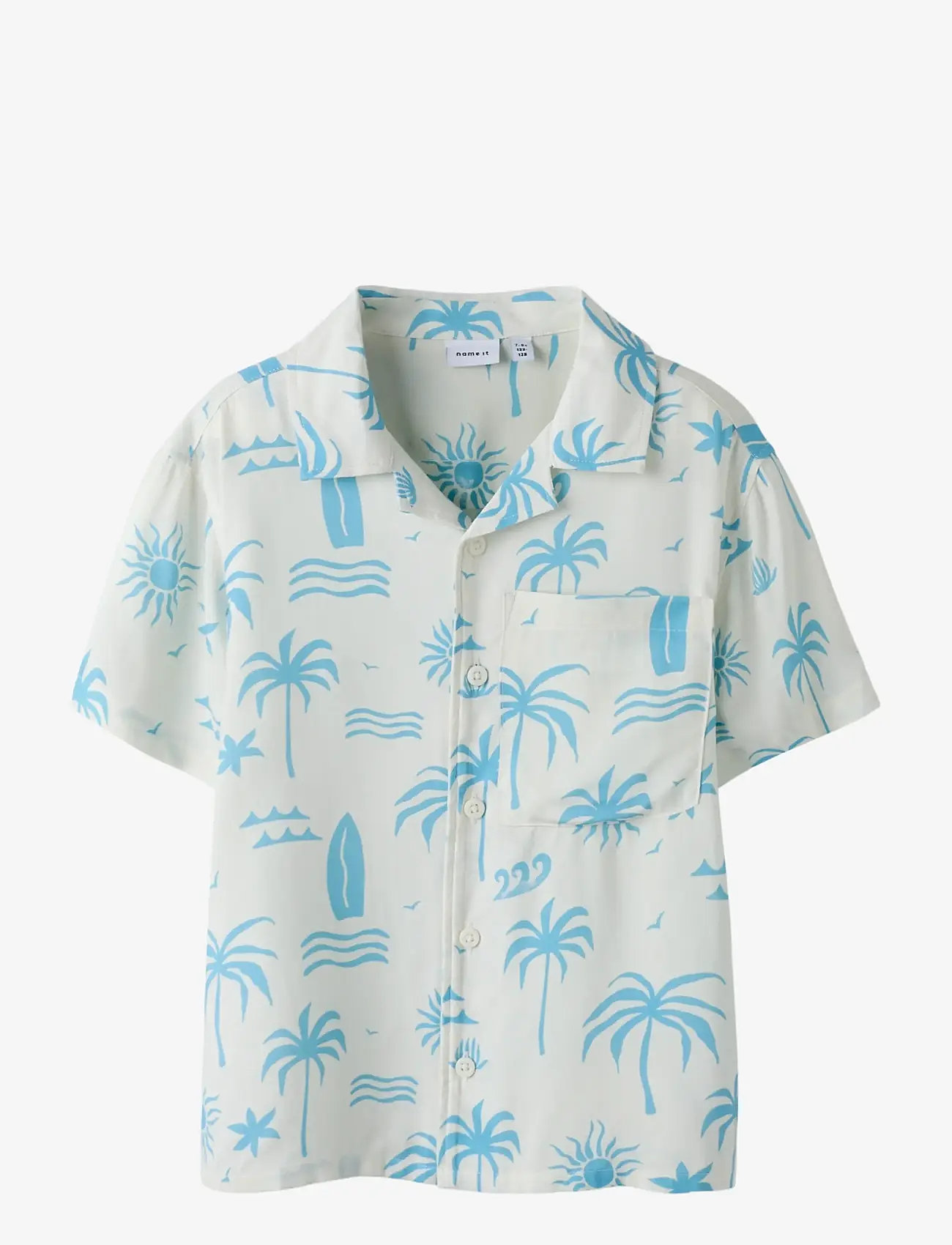 name it - NKMFERANE SS SHIRT BOX - stytterma skyrtur - cloud dancer - 0