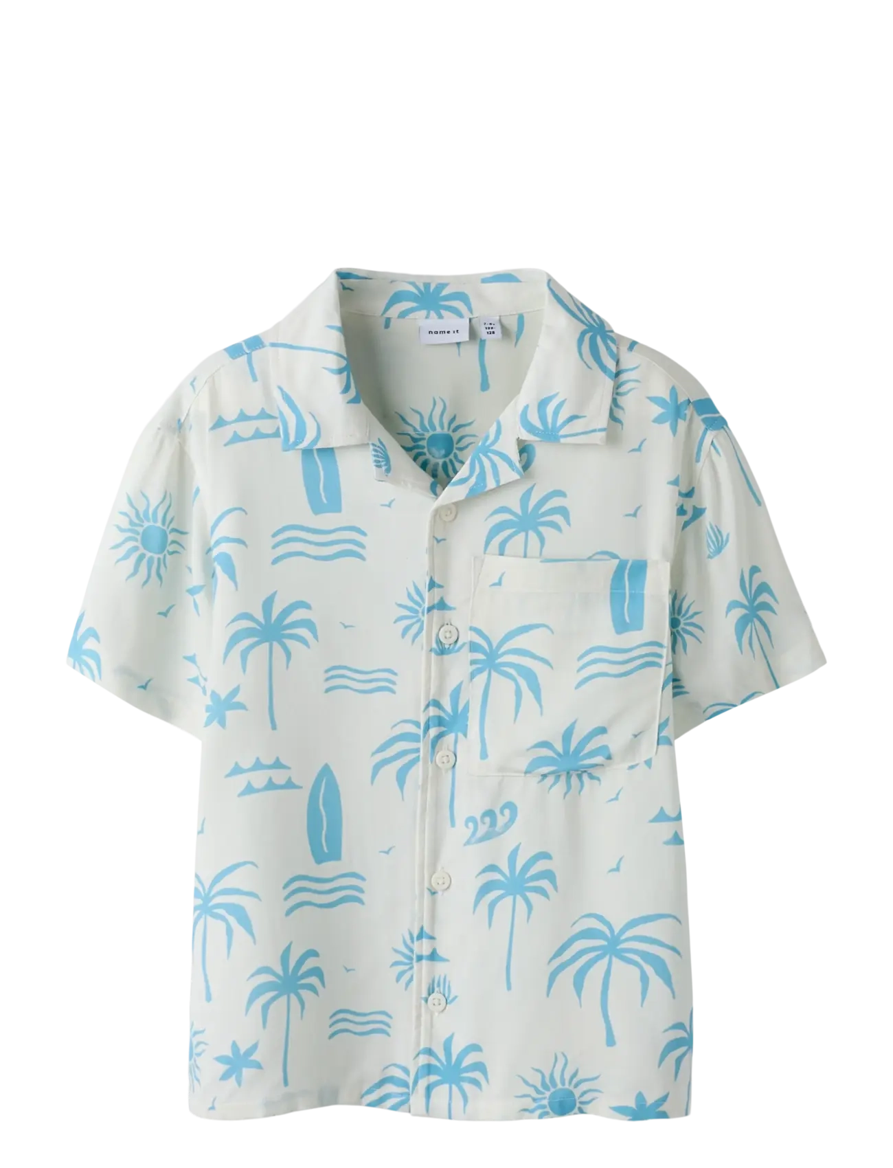 name it NKMFERANE SS SHIRT BOX - Overdele - CLOUD DANCER / multi