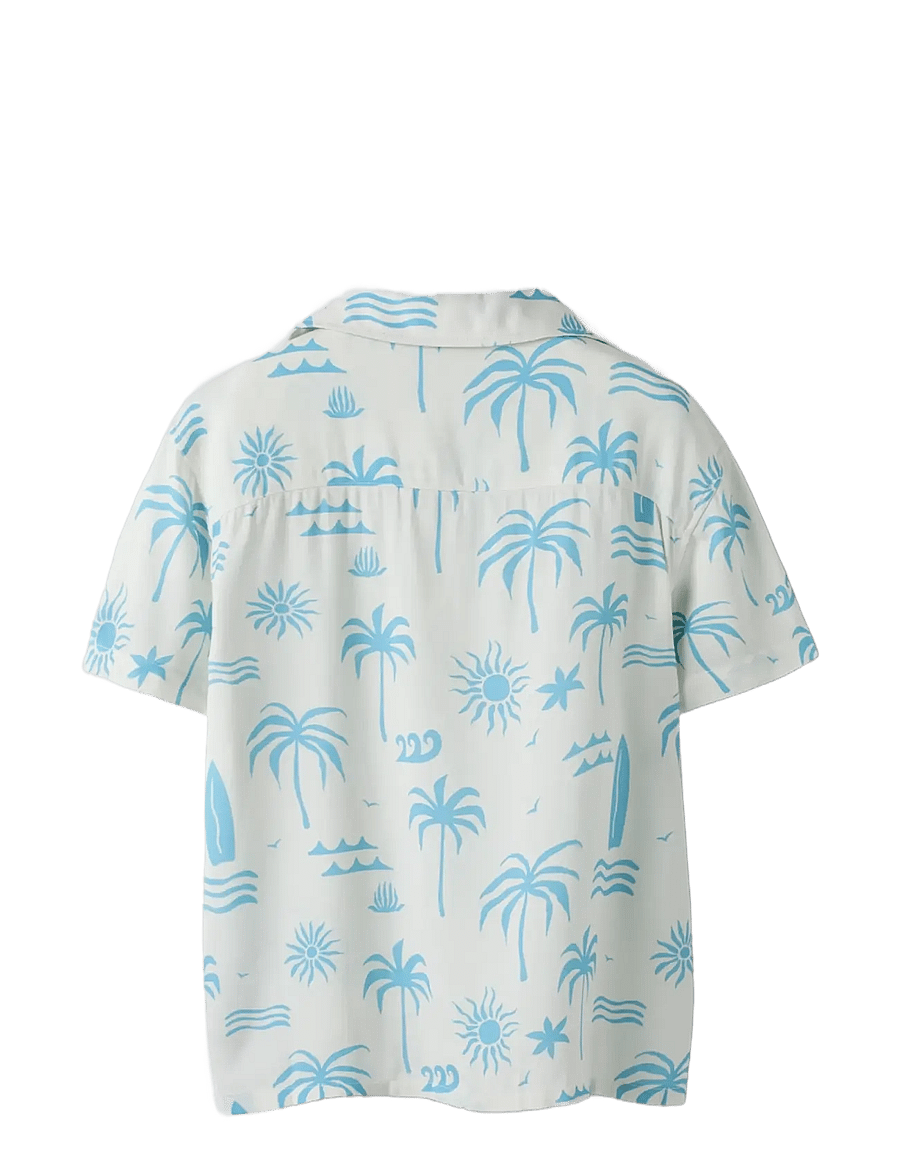 name it - NKMFERANE SS SHIRT BOX - lühikeste varrukatega särgid - cloud dancer - 1