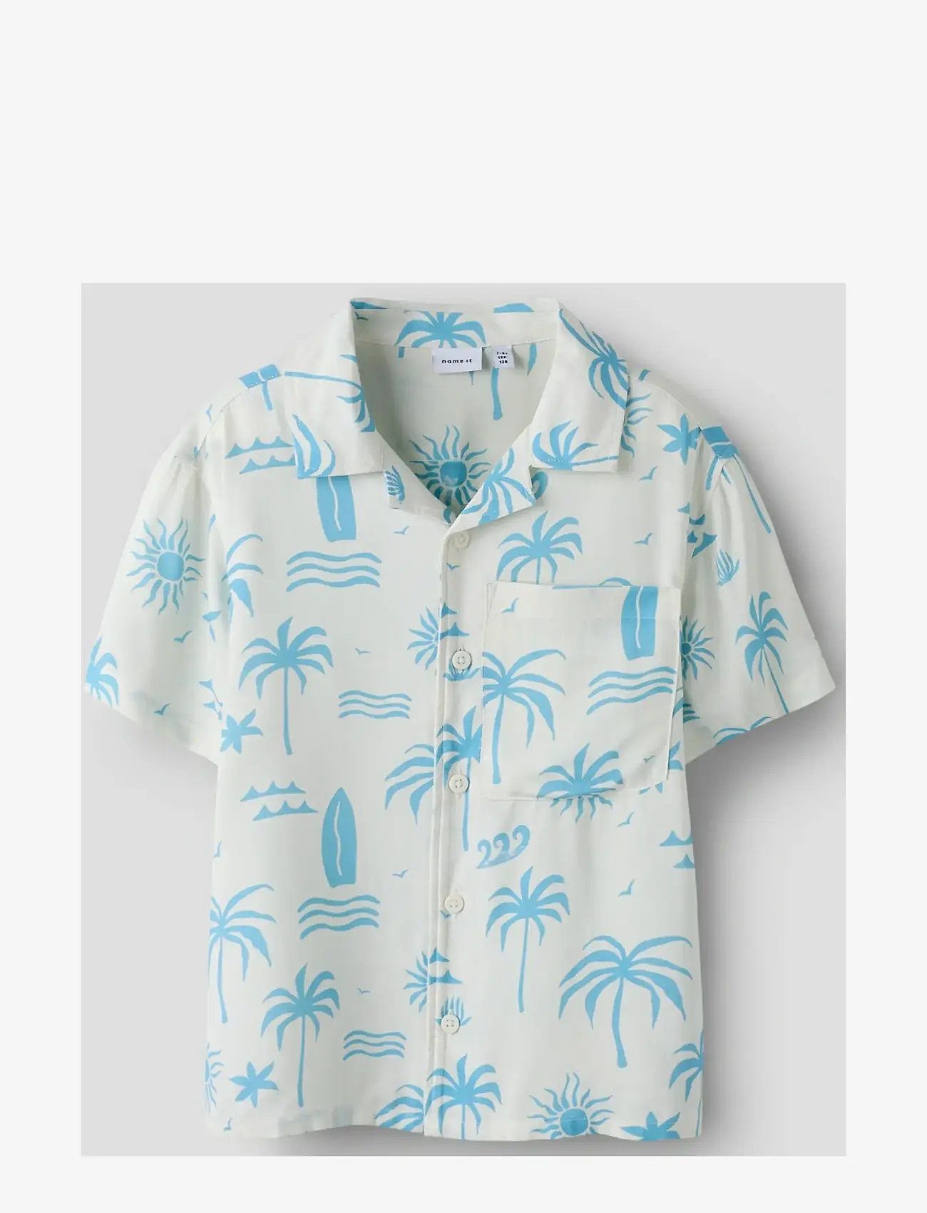 name it - NKMFERANE SS SHIRT BOX - stytterma skyrtur - cloud dancer - 2