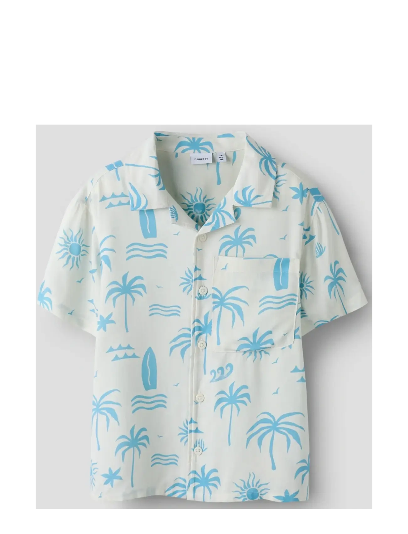 name it - NKMFERANE SS SHIRT BOX - lühikeste varrukatega särgid - cloud dancer - 2