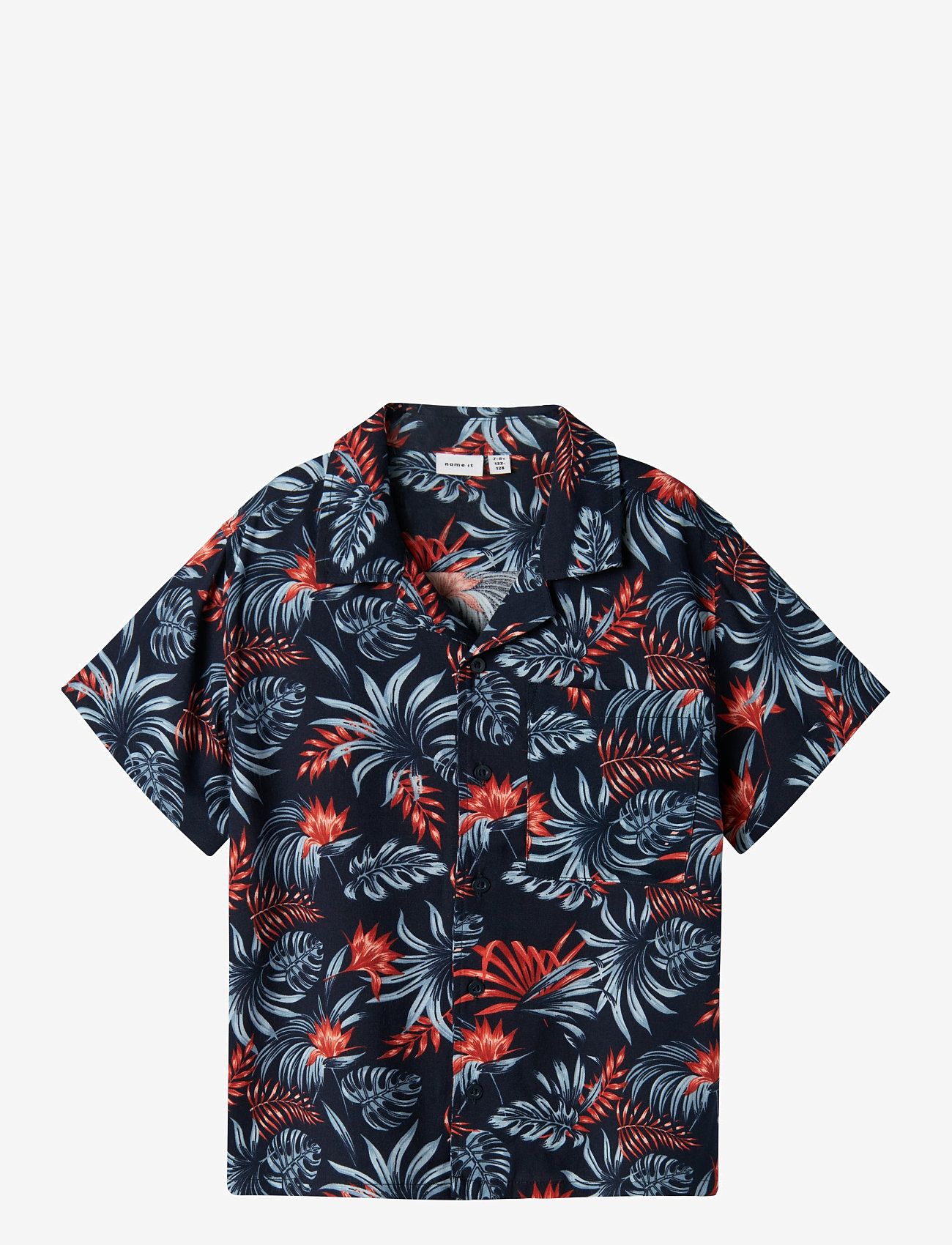 name it - NKMFERANE SS SHIRT BOX - kortärmade skjortor - navy blazer - 0