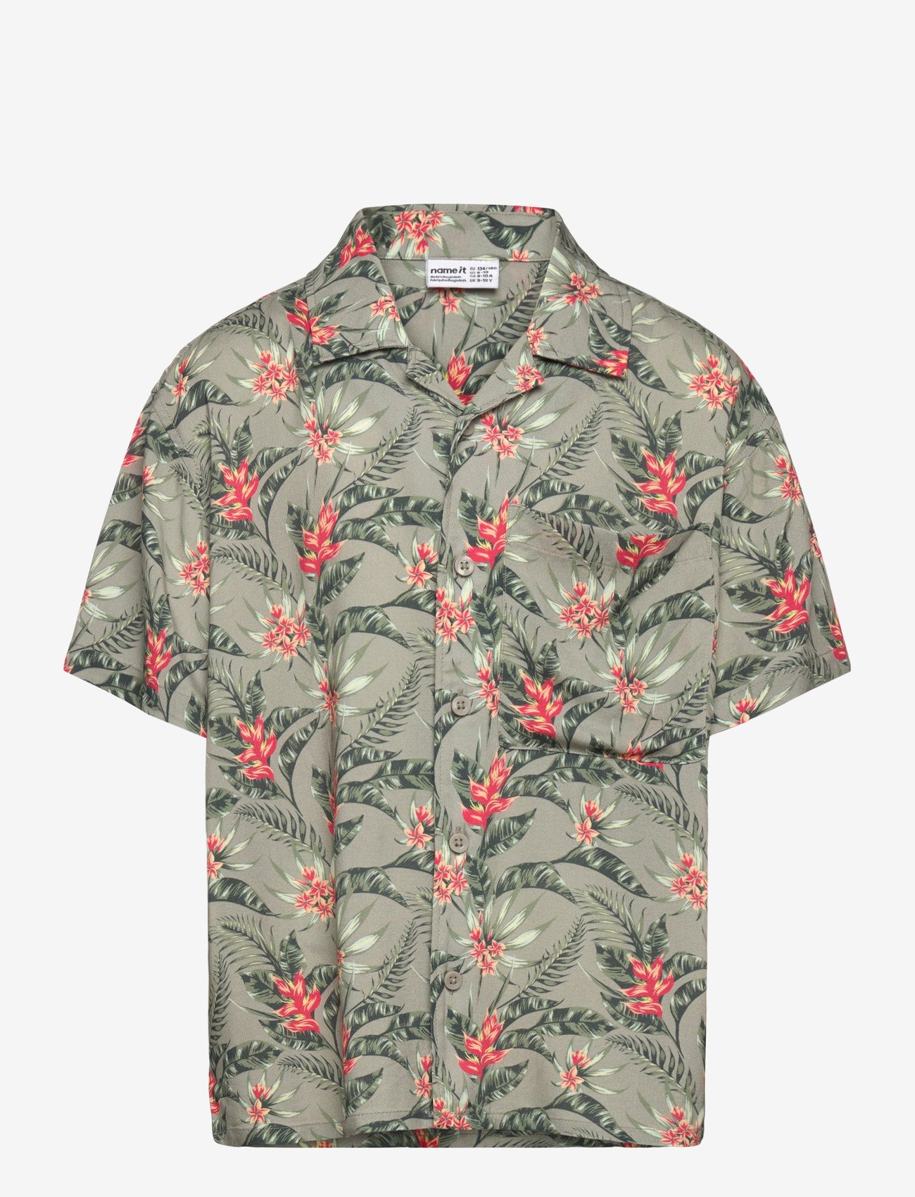 name it - NKMFERANE SS SHIRT BOX - kurzärmlige hemden - shadow - 0