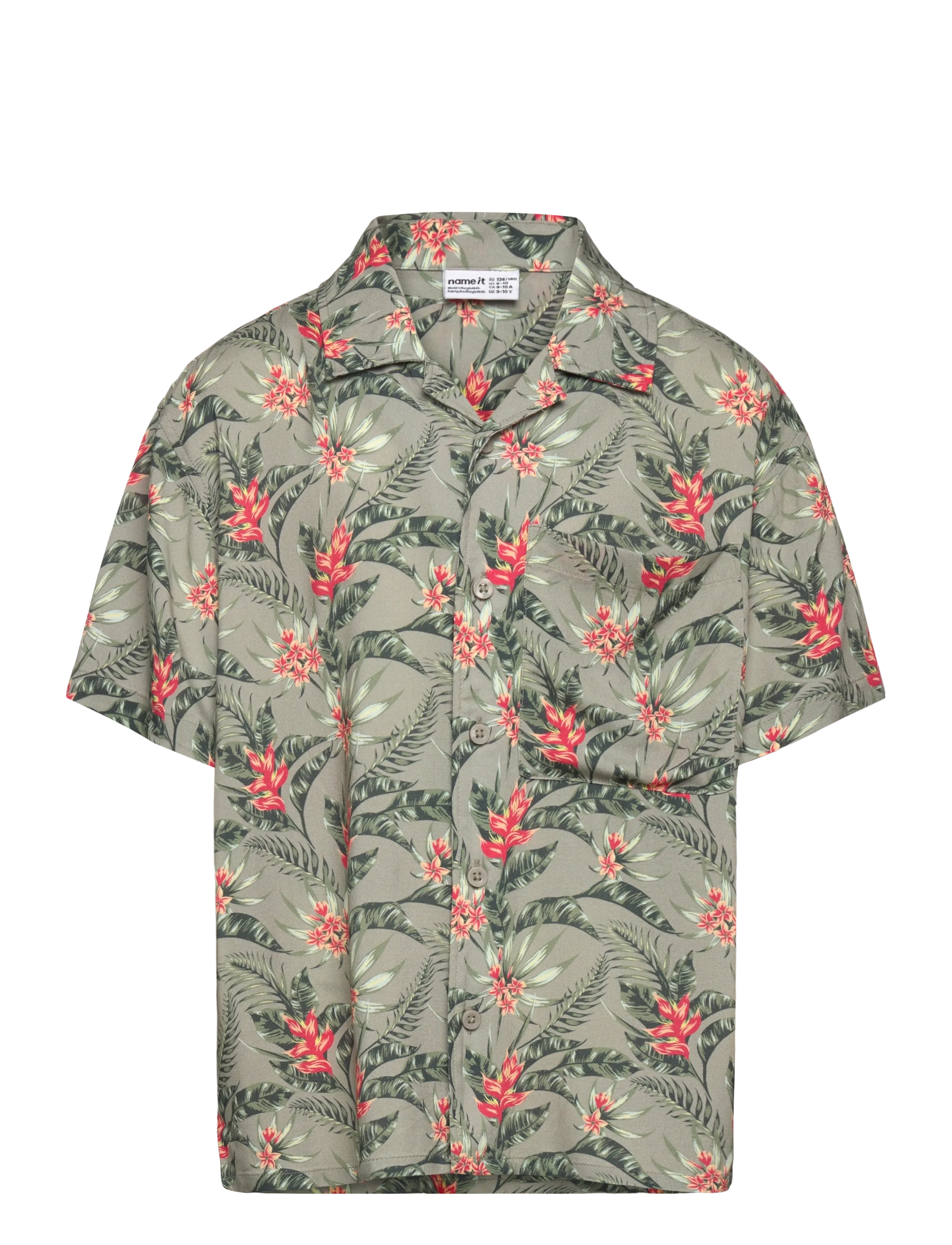 name it - NKMFERANE SS SHIRT BOX - lühikeste varrukatega särgid - shadow - 0