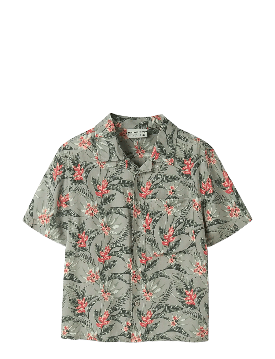 name it - NKMFERANE SS SHIRT BOX - lühikeste varrukatega särgid - shadow - 2