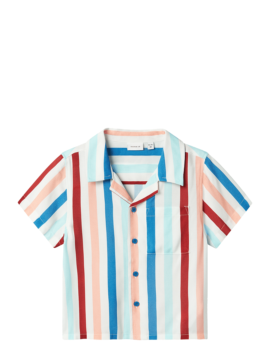 name it - NMMFERANE SS SHIRT BOX - kortärmade skjortor - bright white - 1