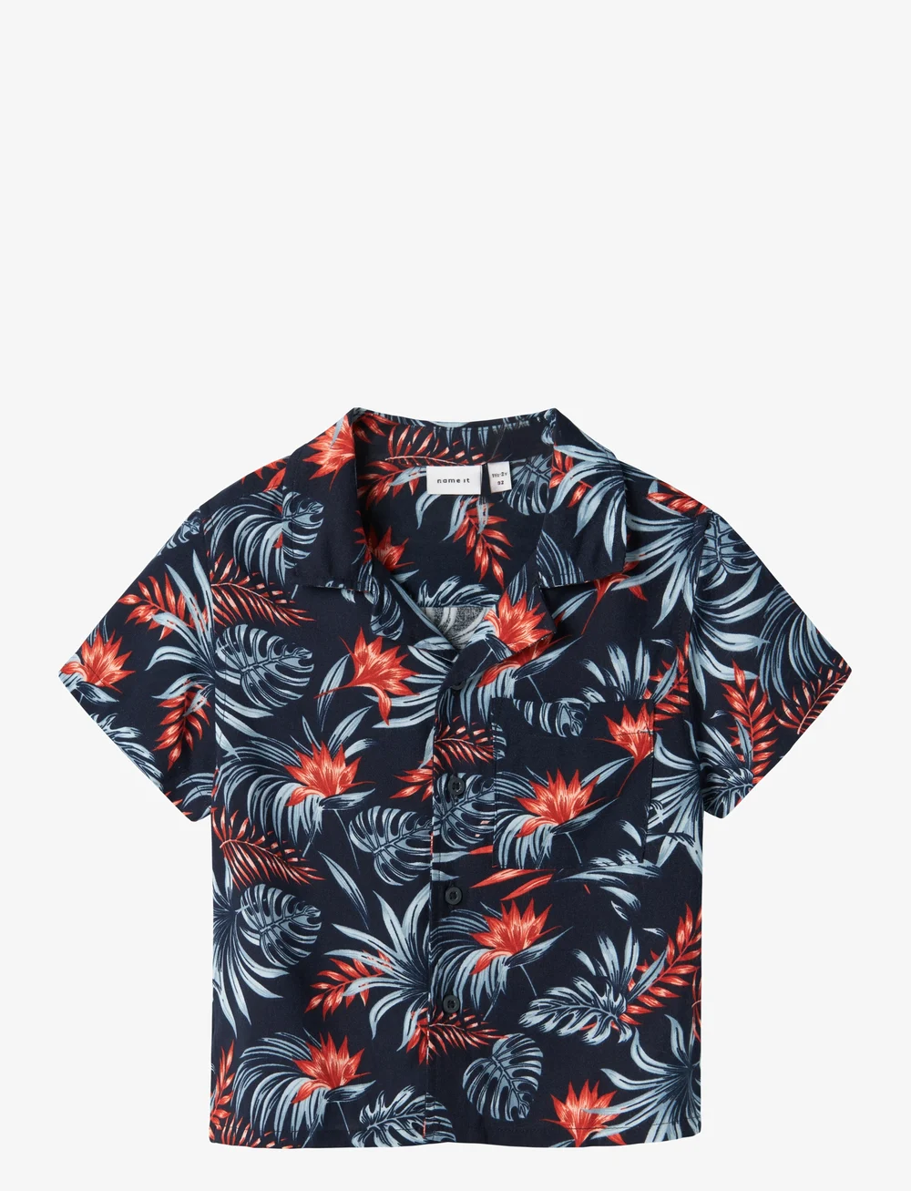 name it - NMMFERANE SS SHIRT BOX - kurzärmlige hemden - navy blazer - 0